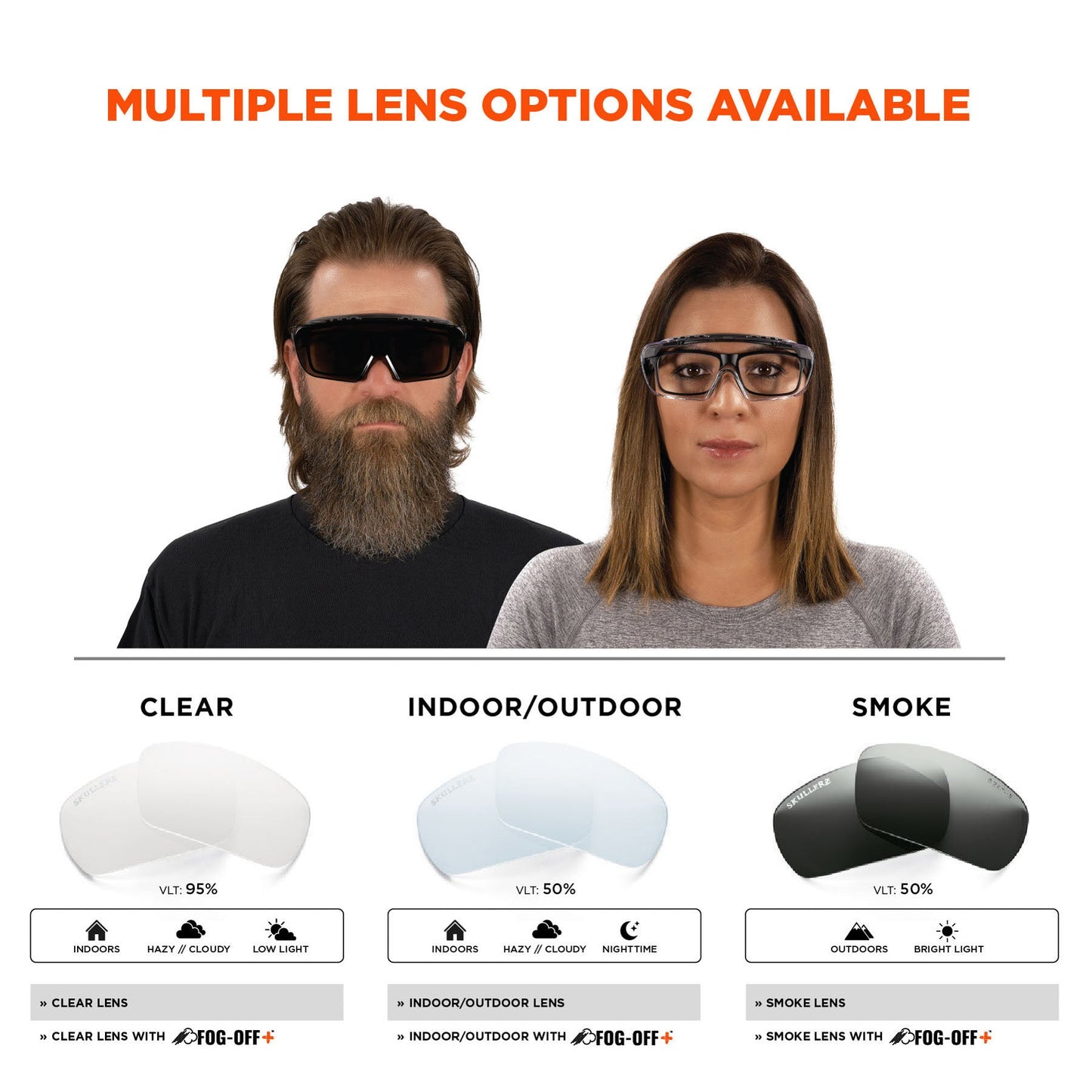 Clear Lens Glasses - Ergodyne - Anti-Fog Protection