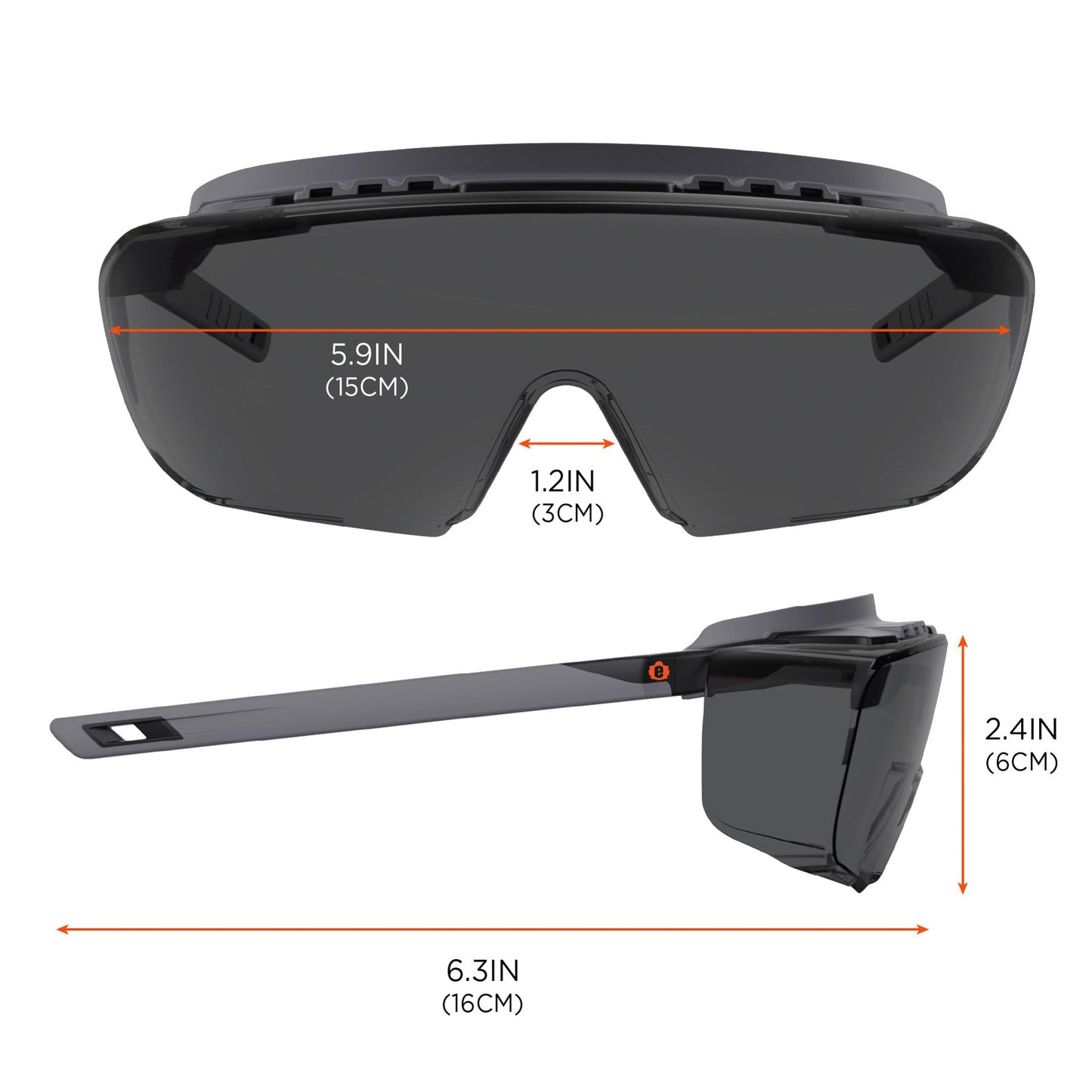Clear Lens Glasses - Ergodyne - Anti-Fog Protection