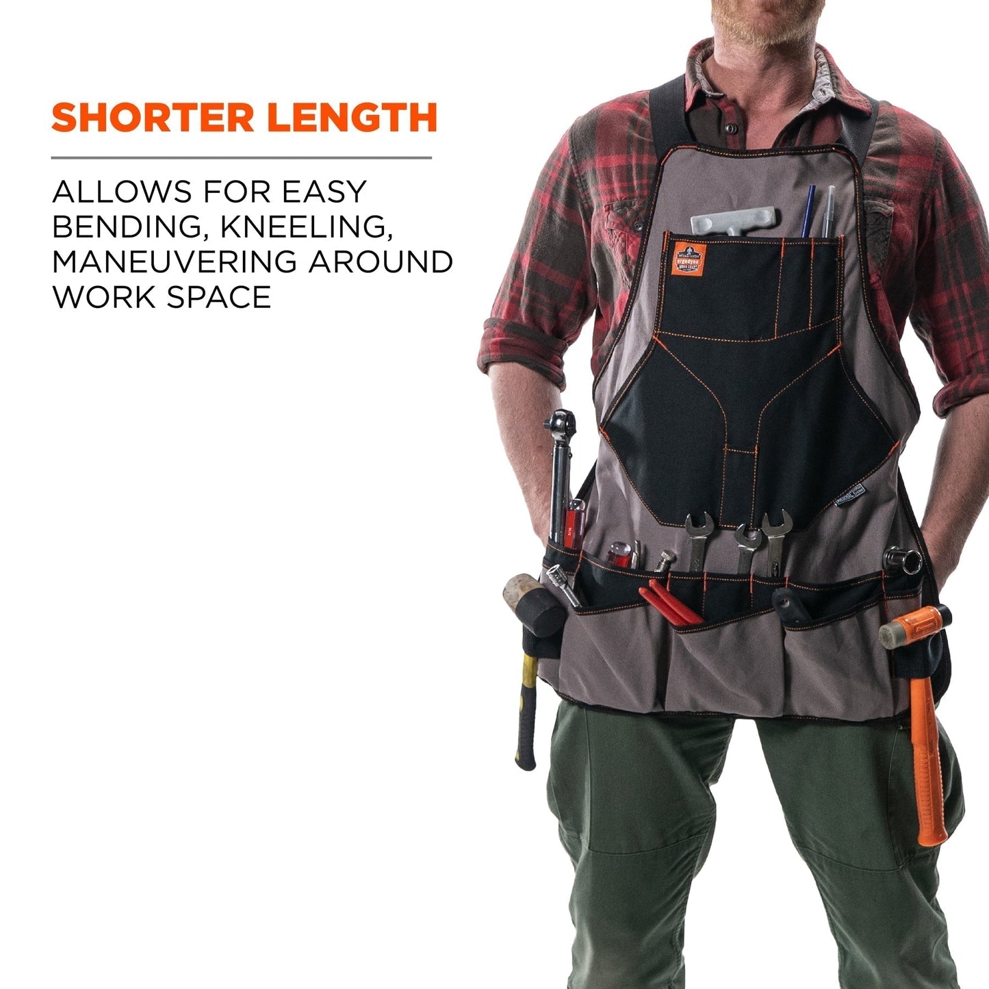 Gray Tool Apron - Ergodyne - Durable Canvas Design