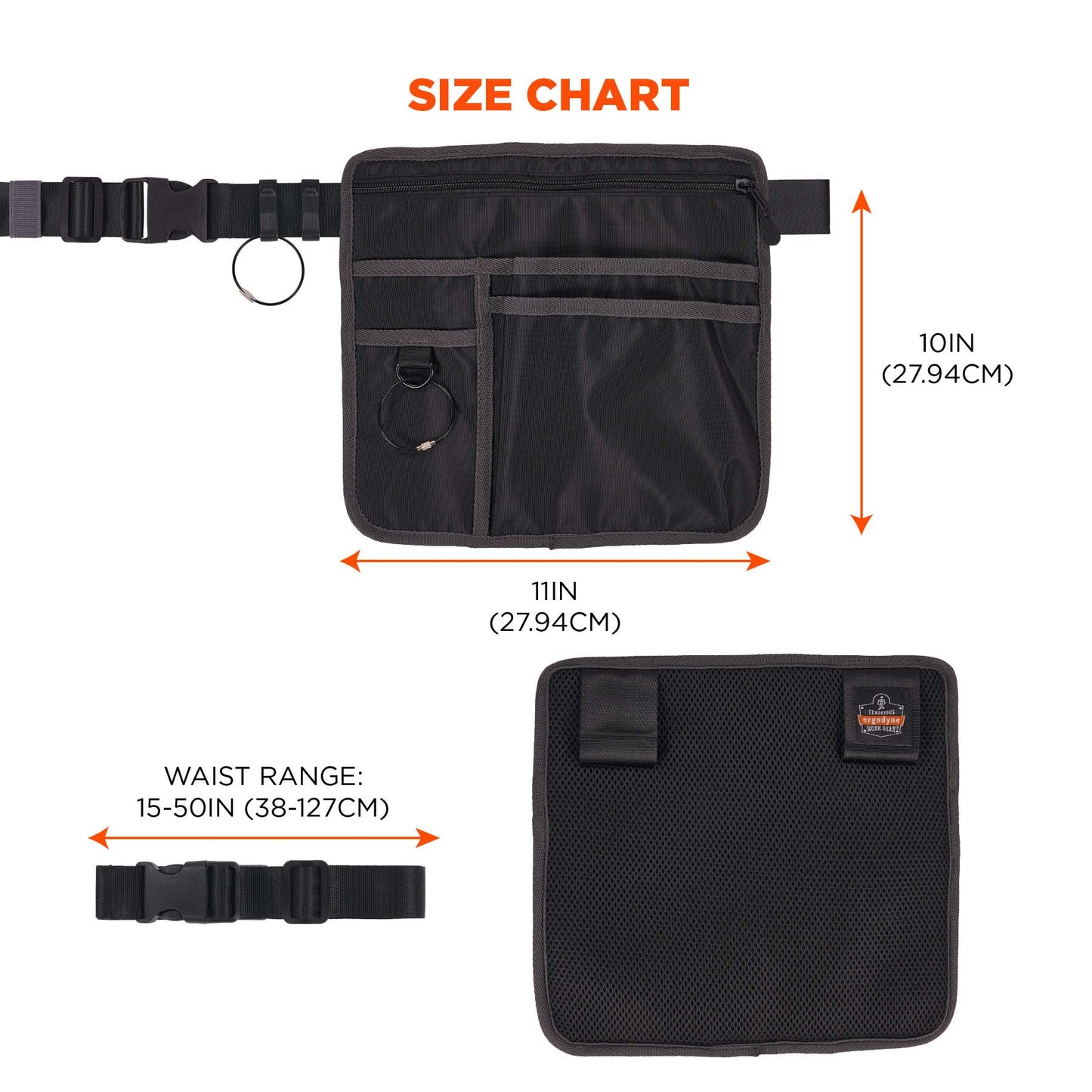 Black Aprons - Ergodyne - Durable Server Pouch