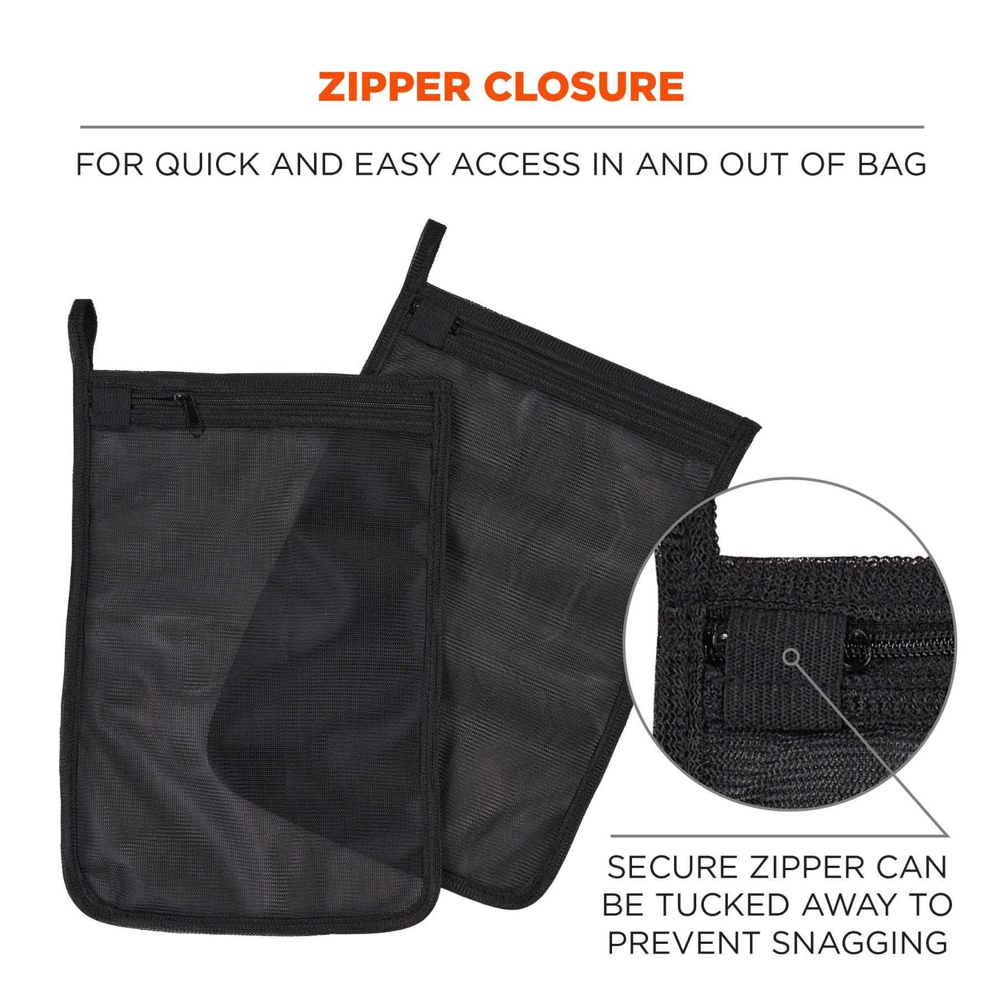 Black Wash Bags - Ergodyne - Durable Mesh Design