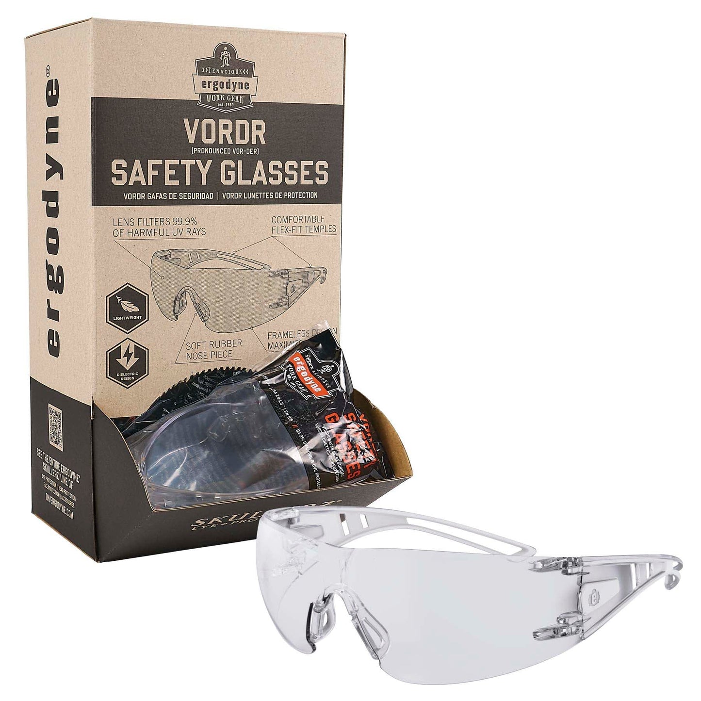 Glasses | Ergodyne | Skullerz Vordr Safety - Ergodyne - Impact Resistant