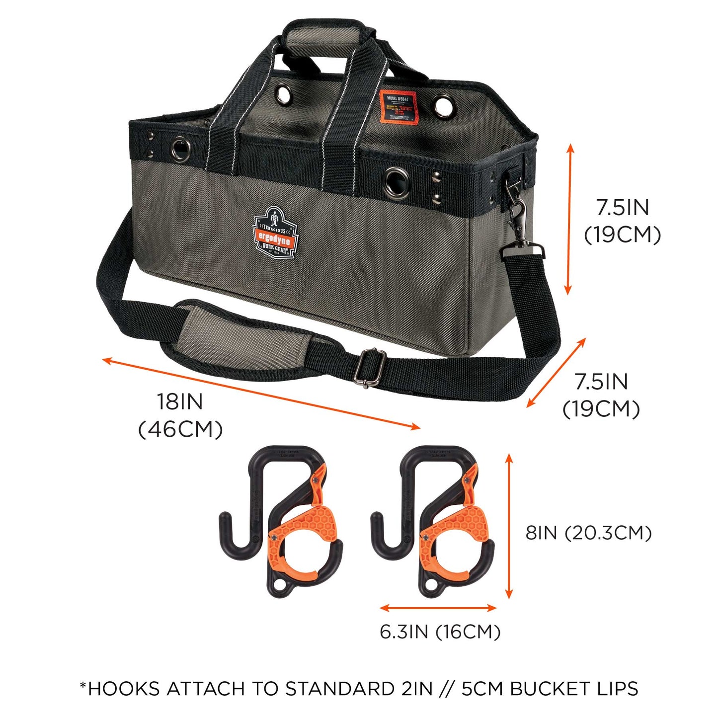Large Tool Pouches - Ergodyne - Heavy-Duty Bucket Bag - Secure Storage