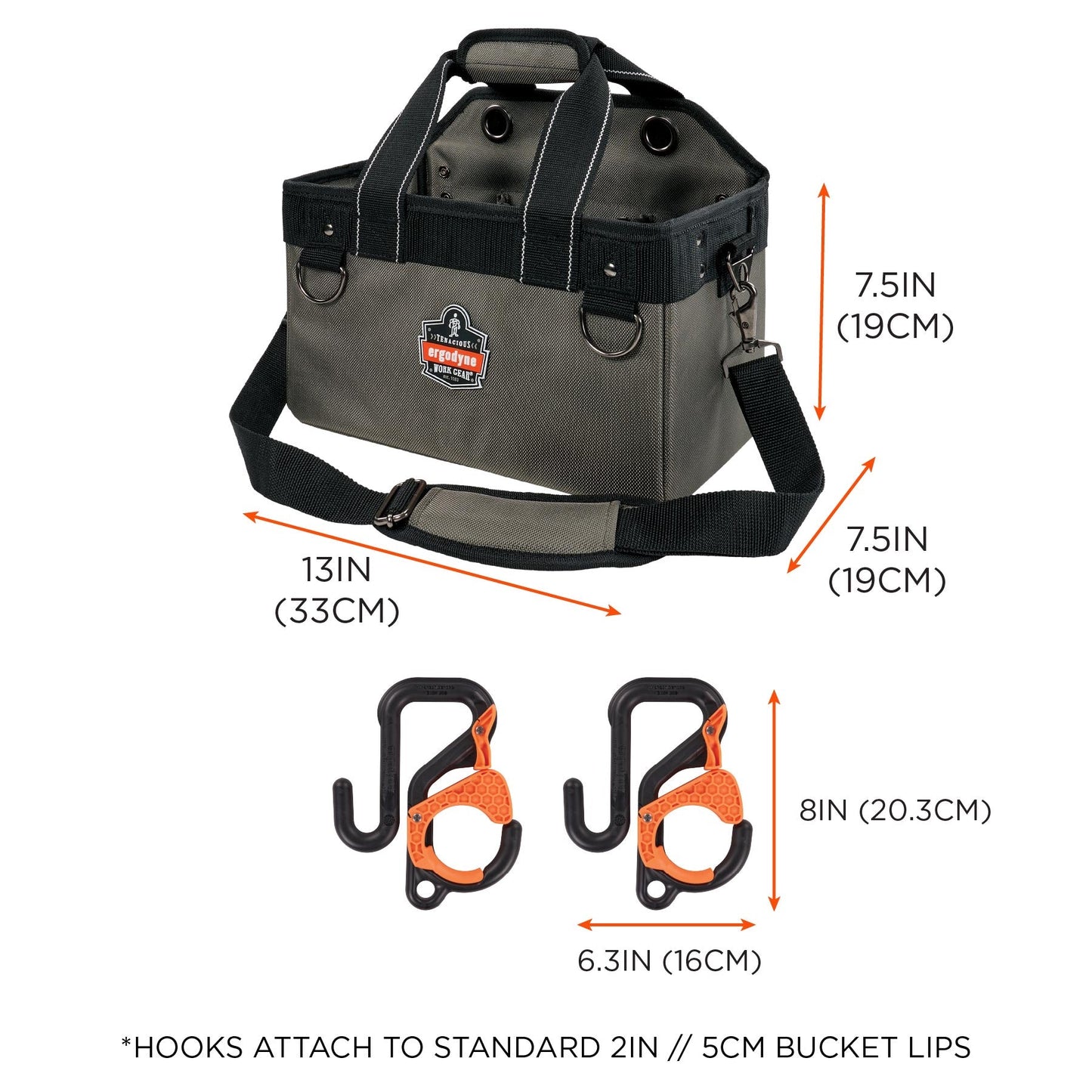 Large Tool Pouches - Ergodyne - Heavy-Duty Bucket Bag - Secure Storage