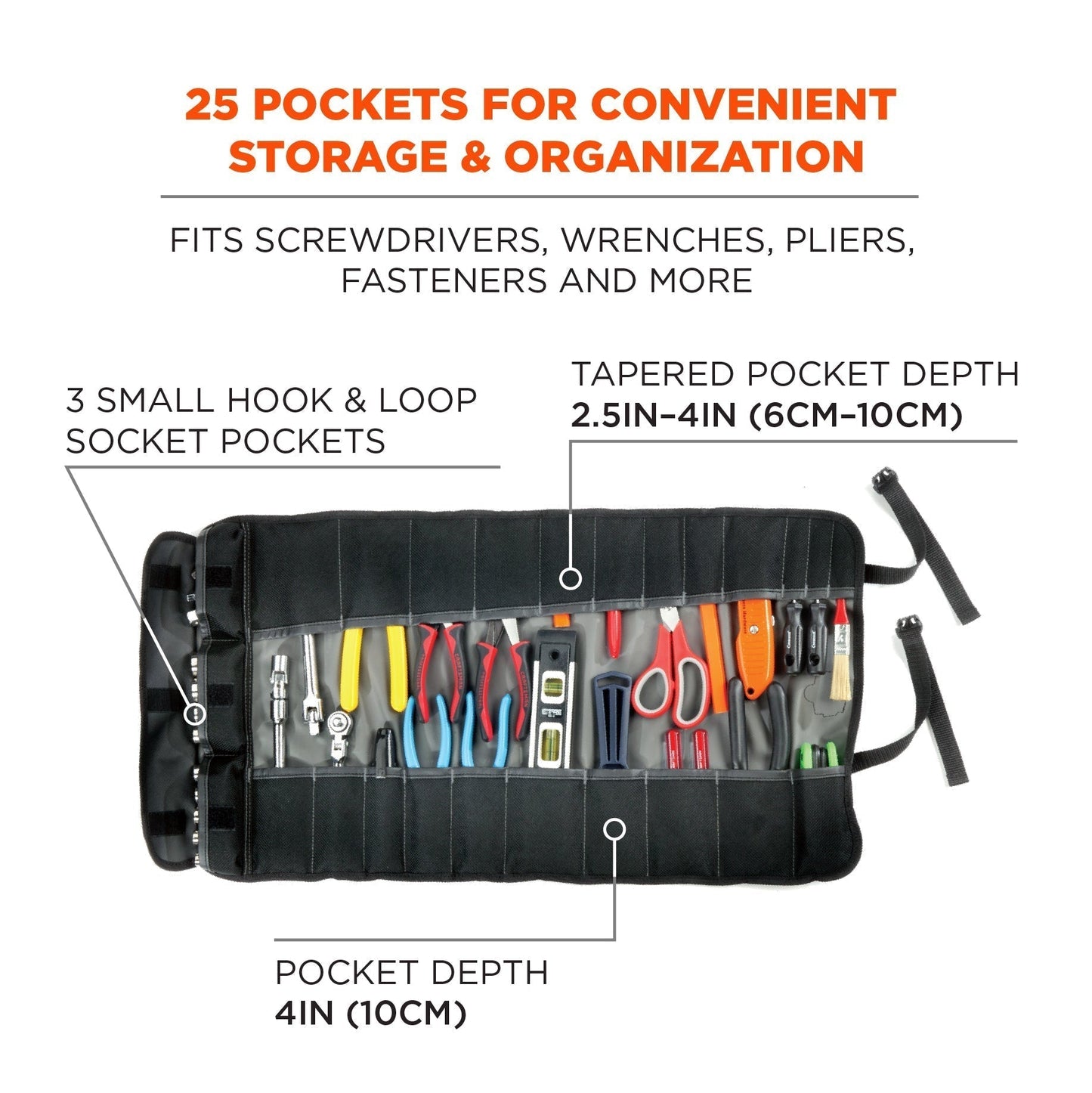 Gray Tool Roll-Ups - Ergodyne - Durable Organizer