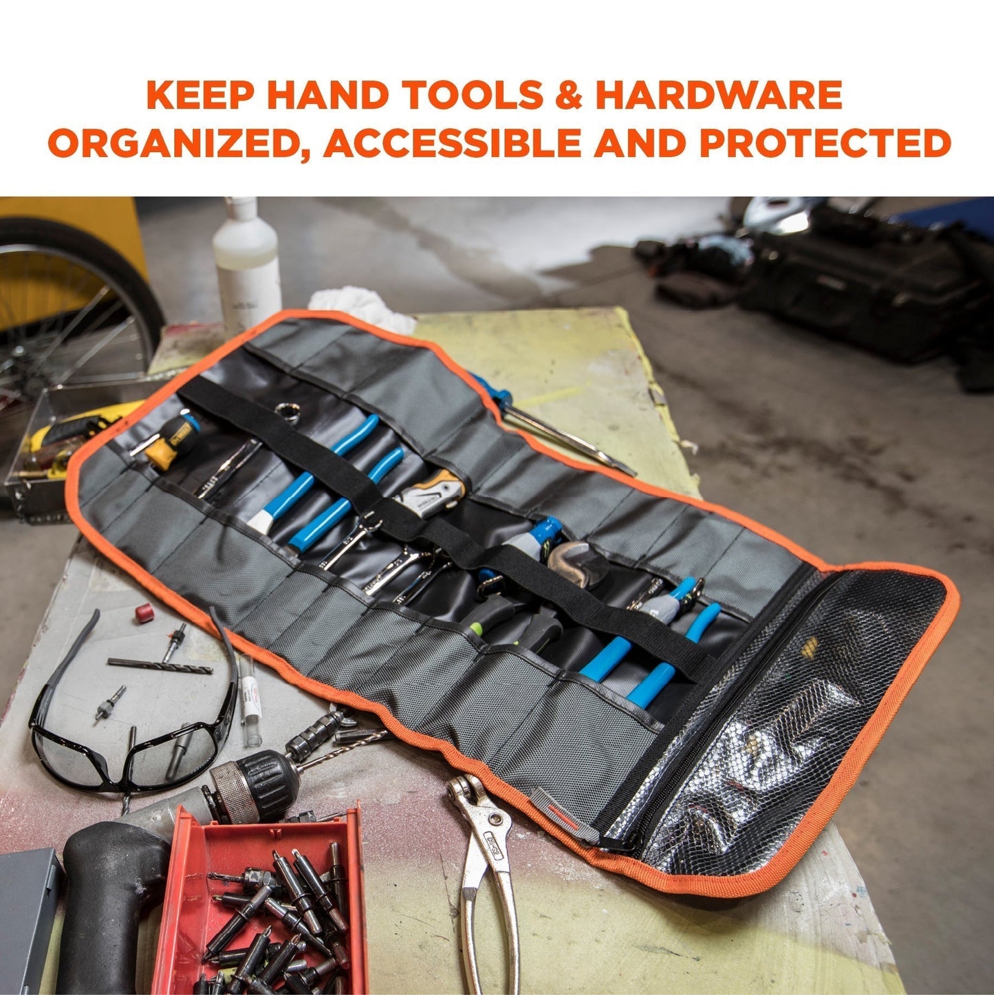 Black Tool Roll-Ups - Ergodyne - Durable Polyester
