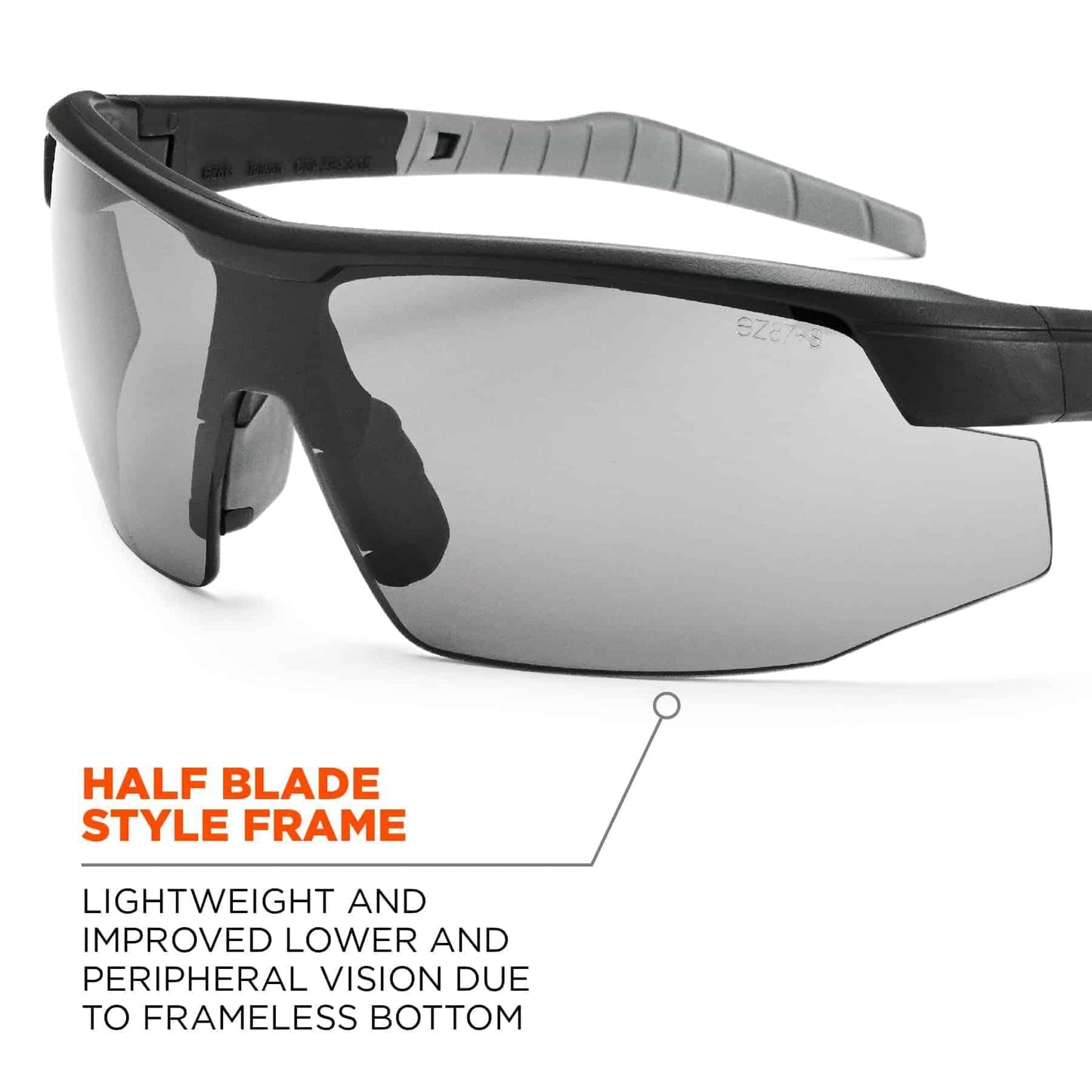 Clear Lens Glasses - Ergodyne - Safety Matte Black Frame