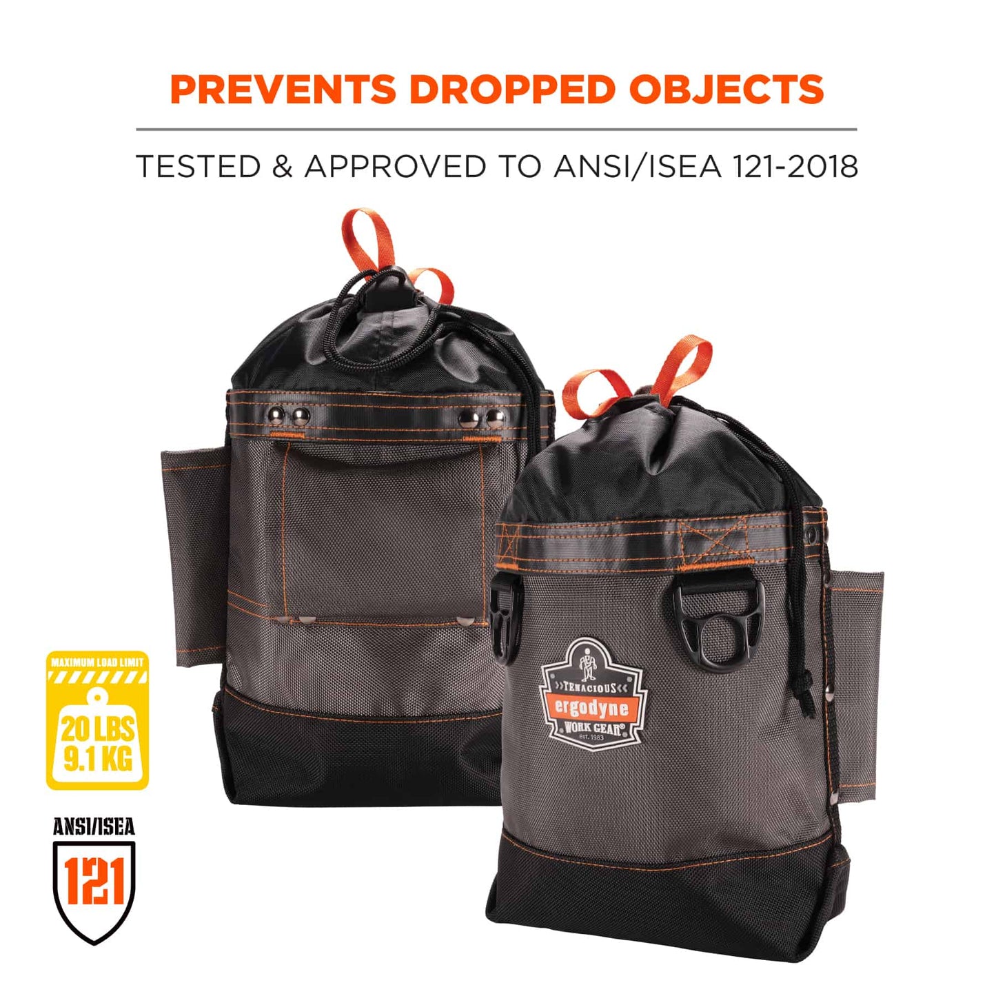 Gray Bolt Bags - Ergodyne - Durable Tool Pouch