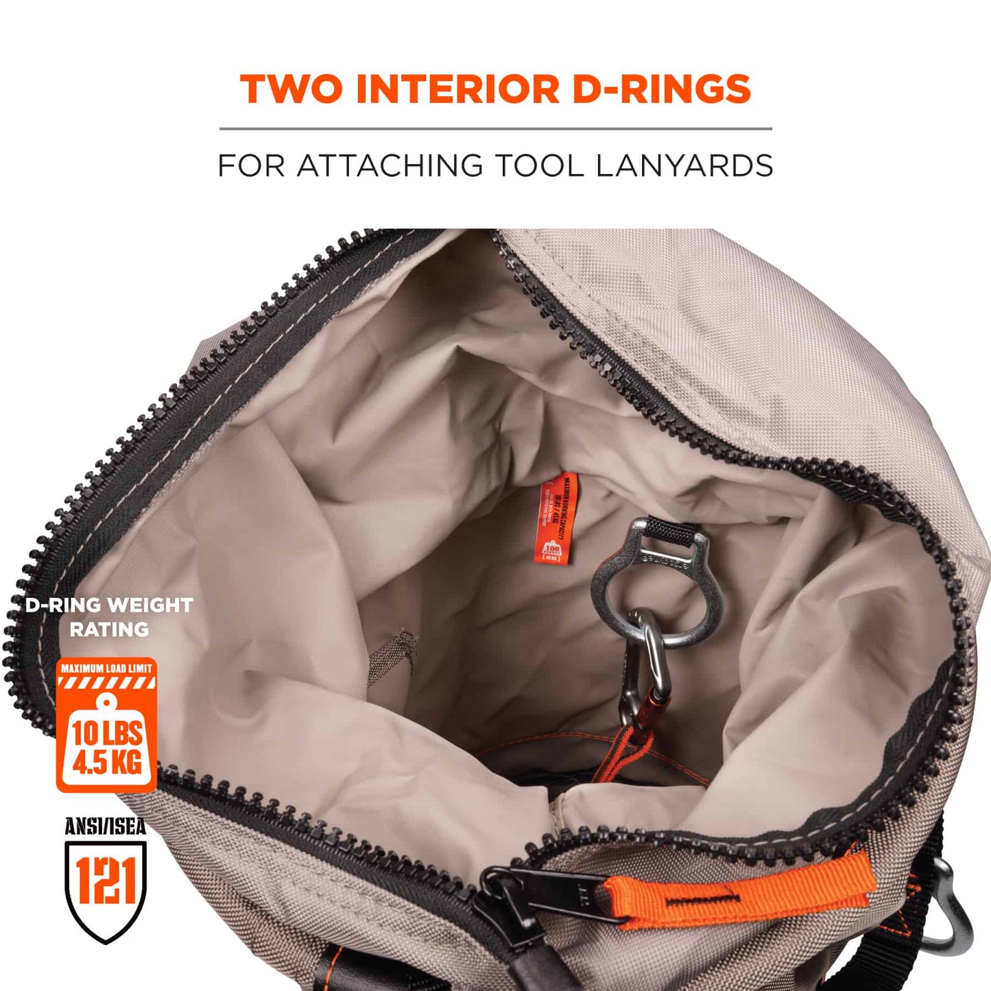 Gray Hoist Buckets - Ergodyne - Durable Nylon Tool Bag