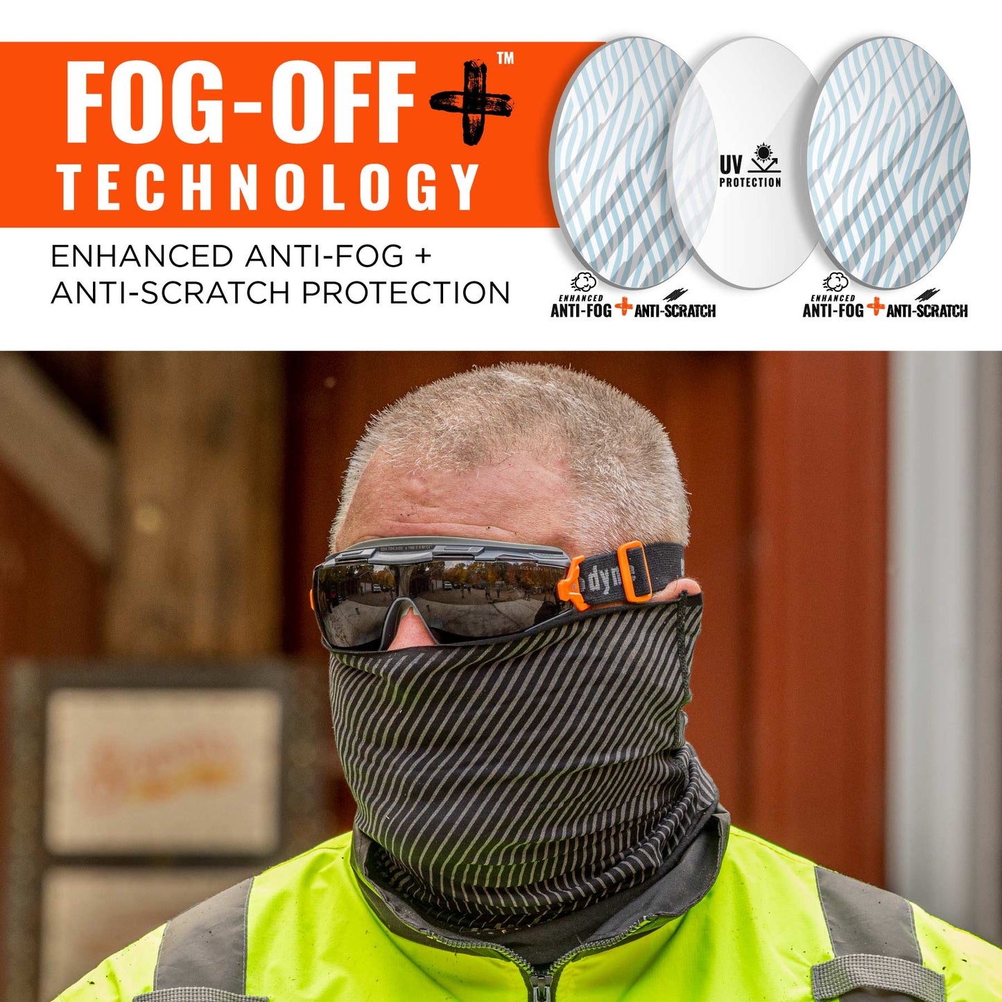 Clear Anti-Fog Goggles - Ergodyne - Durable, UV Protected
