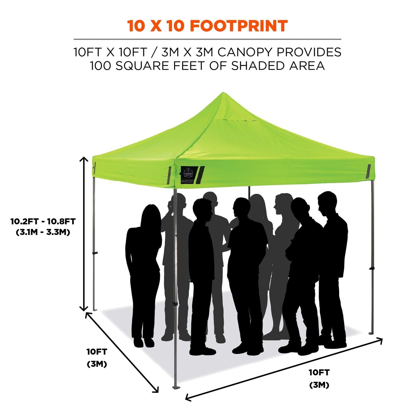 Blue Work Tents - Ergodyne - Heavy-Duty Canopy