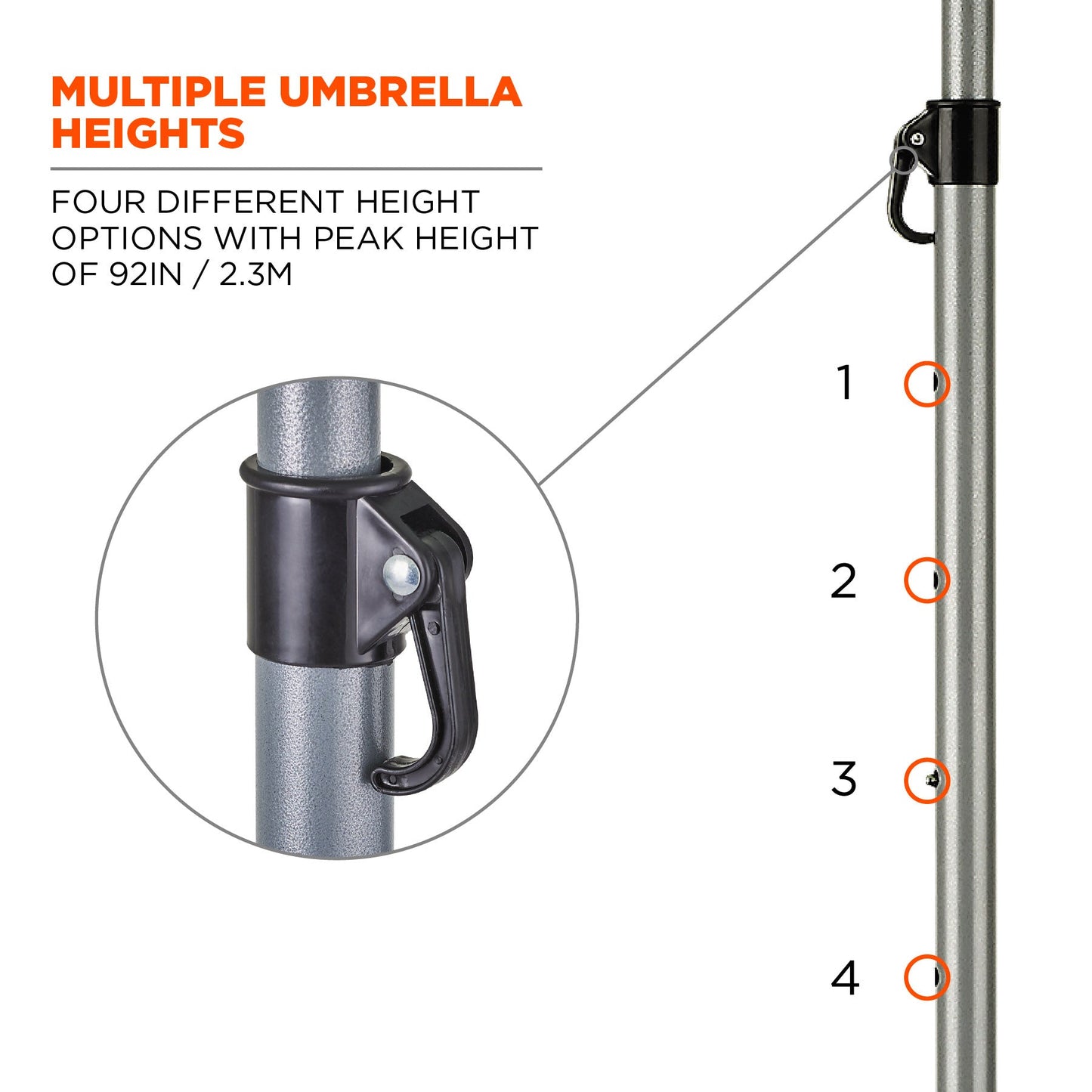 Blue Work Umbrella - Ergodyne - Lightweight Canopy