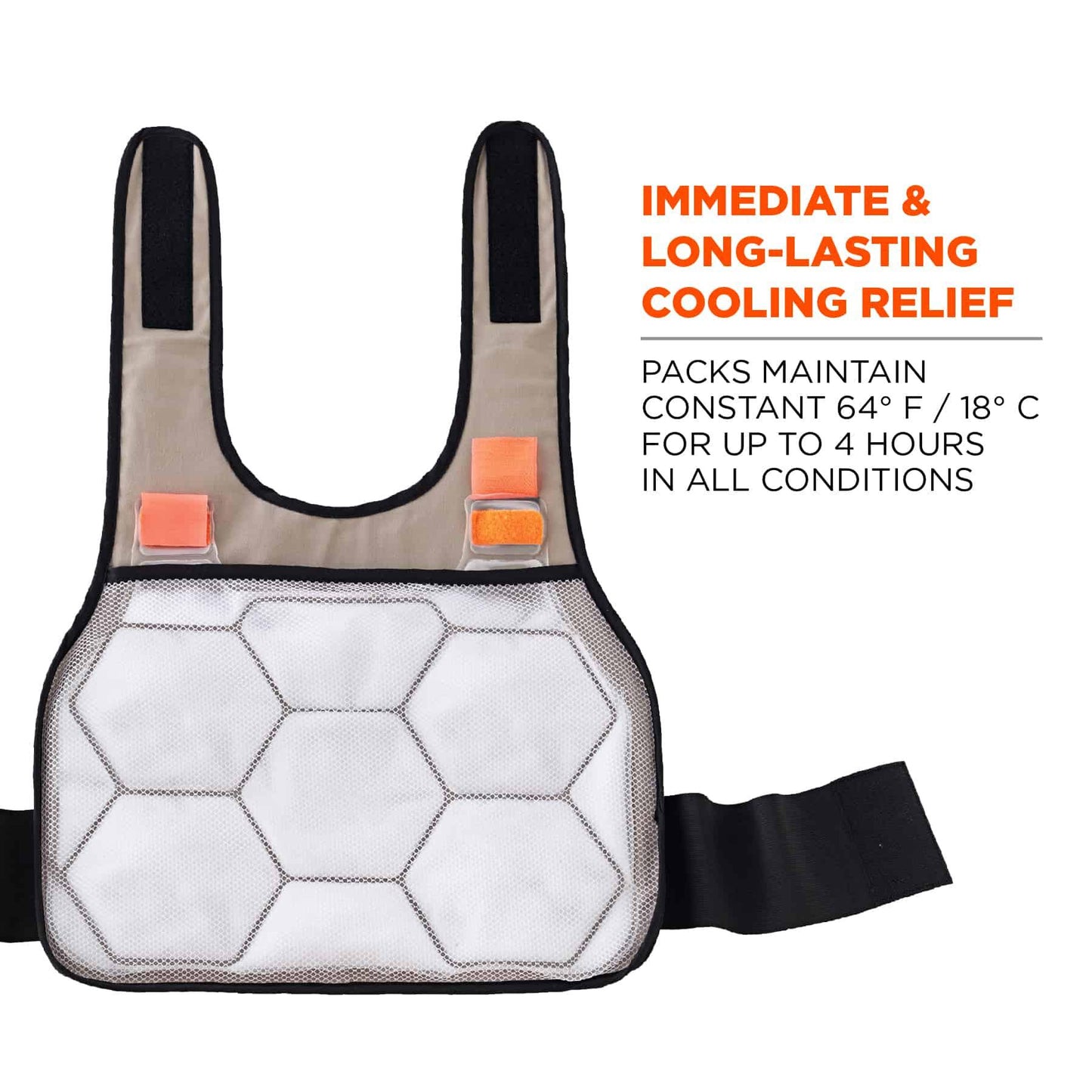 Khaki Cooling Vest - Ergodyne - Comfortable Cotton