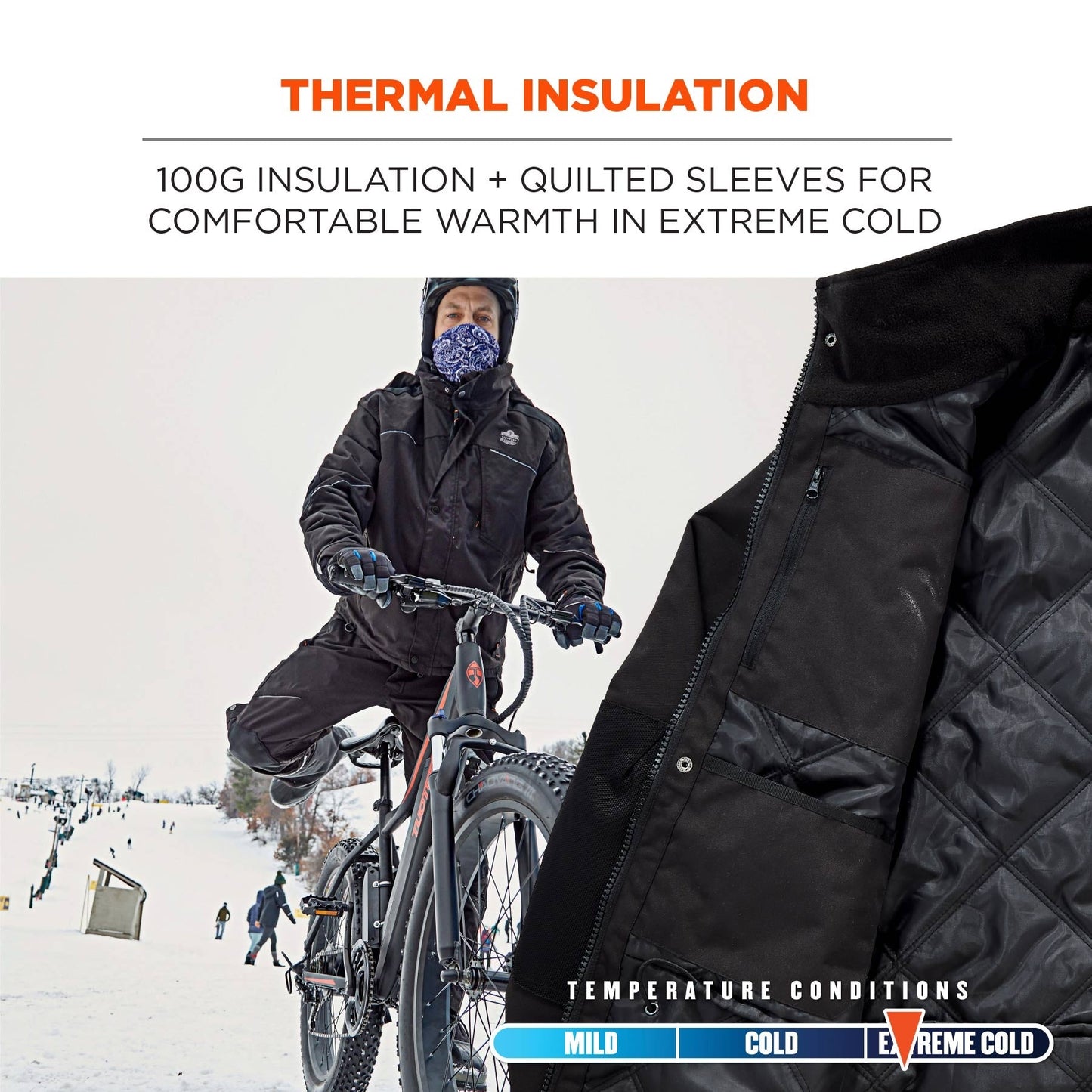 Black Winter Jacket - Ergodyne - Insulated Comfort