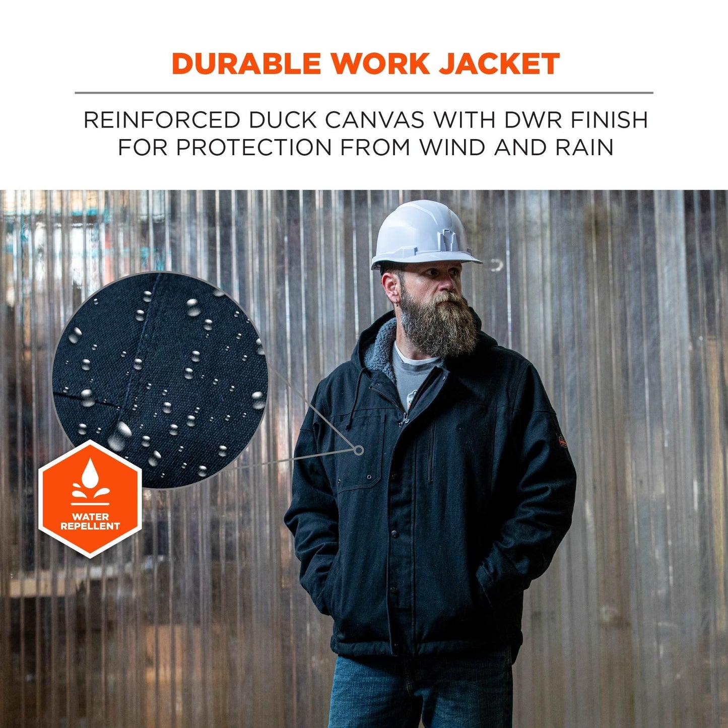 Sherpa Lined Jacket - Ergodyne - Heavy Duty Canvas