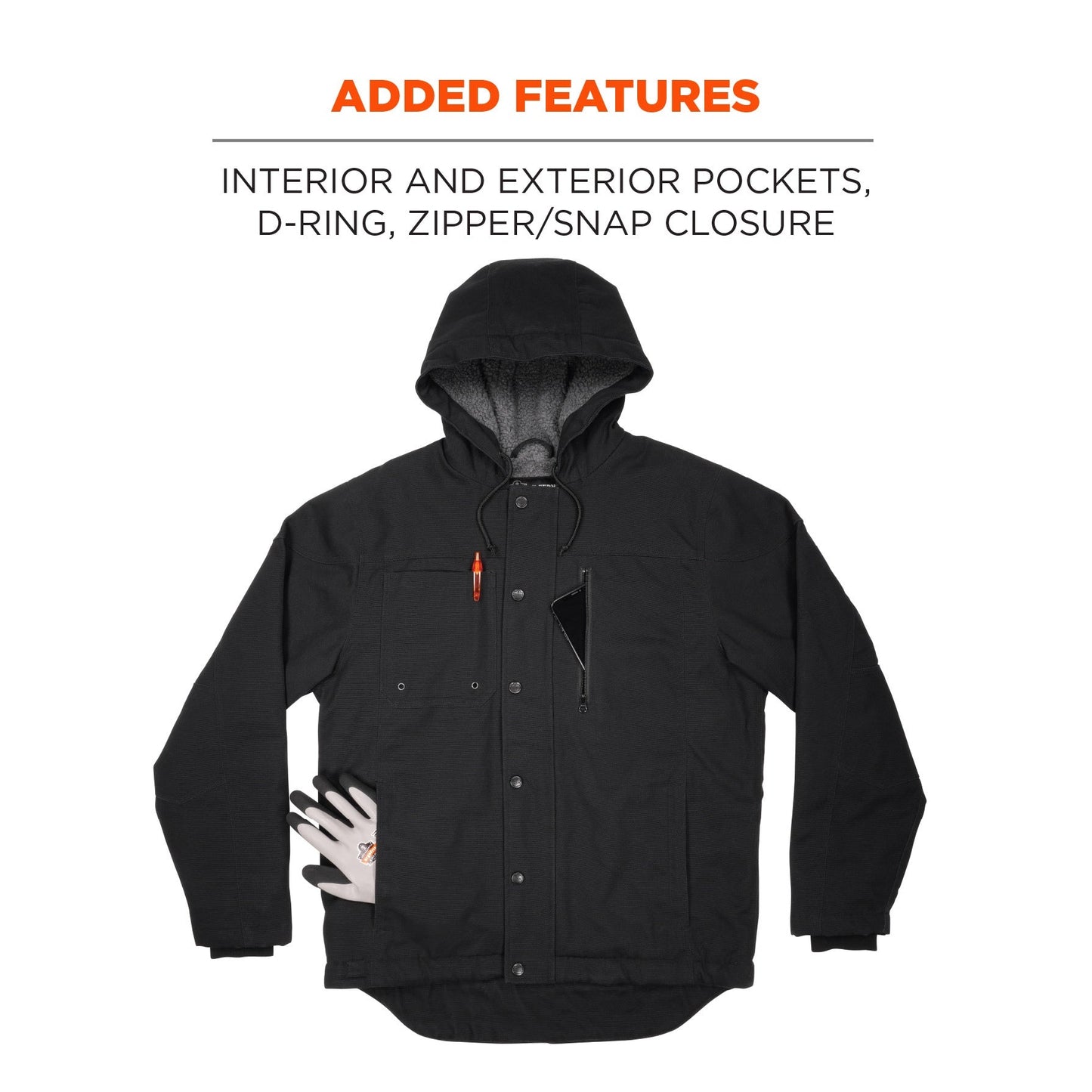 Sherpa Lined Jacket - Ergodyne - Heavy Duty Canvas
