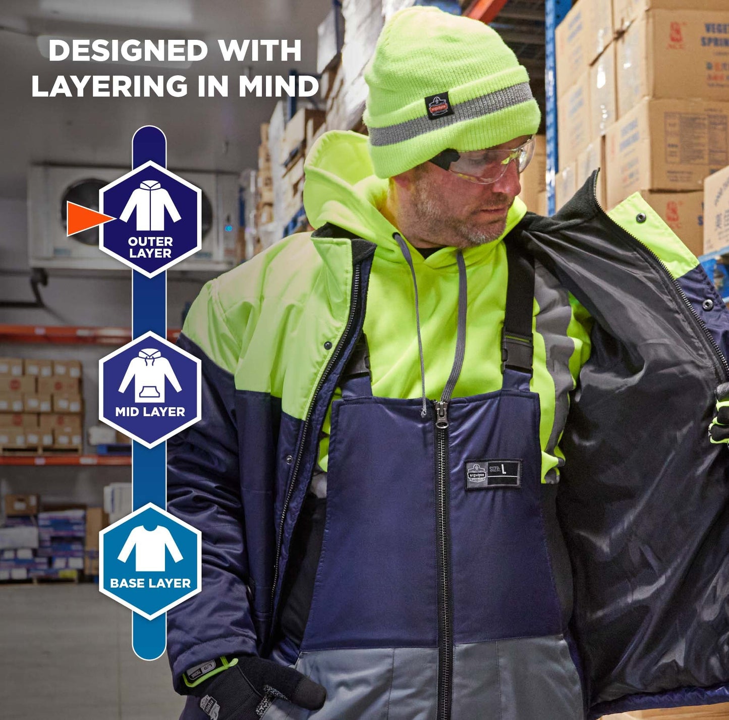 Blue Jackets | Insulated Jacket - Ergodyne - Warm Design