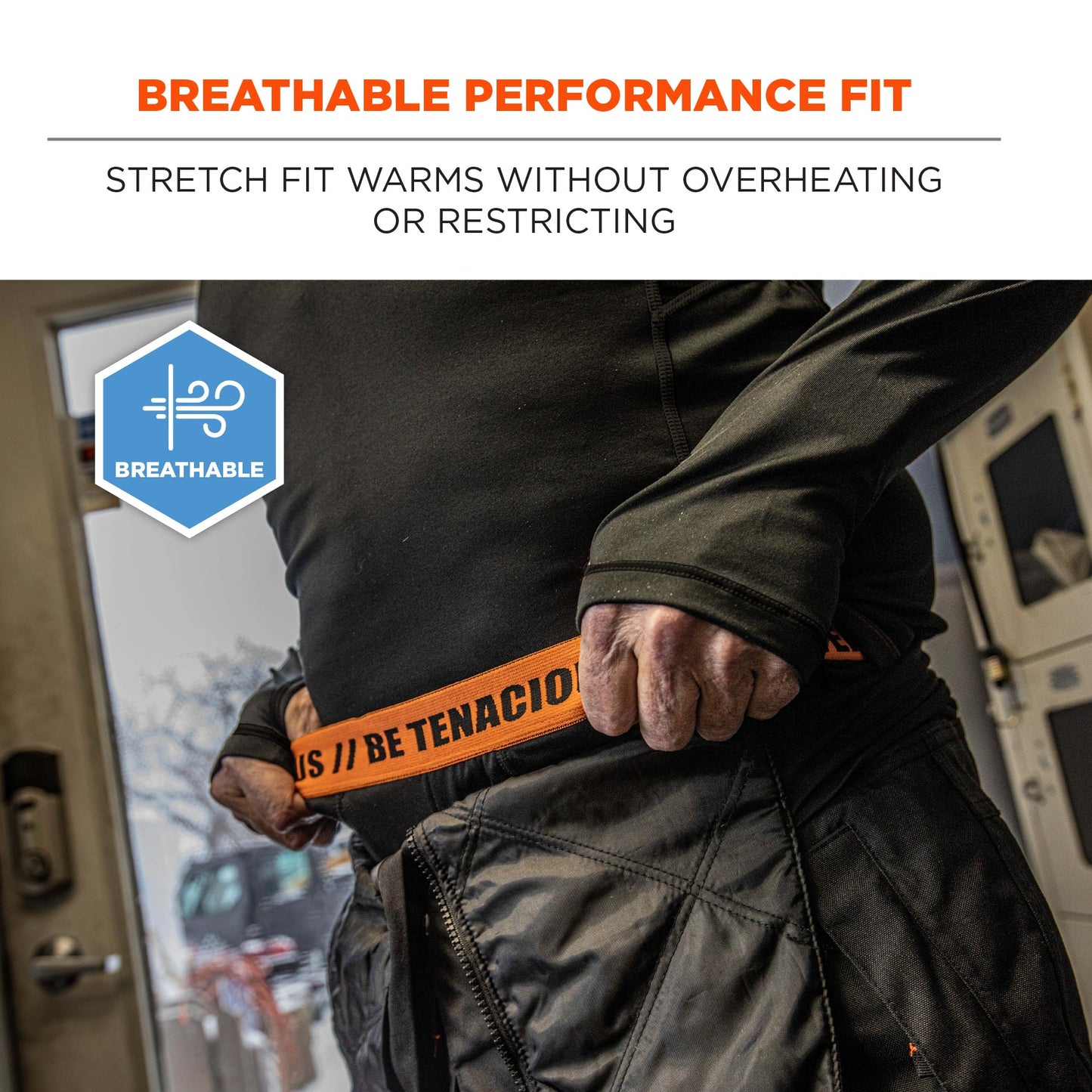 Black Thermal Bottoms - Ergodyne - Moisture Wicking