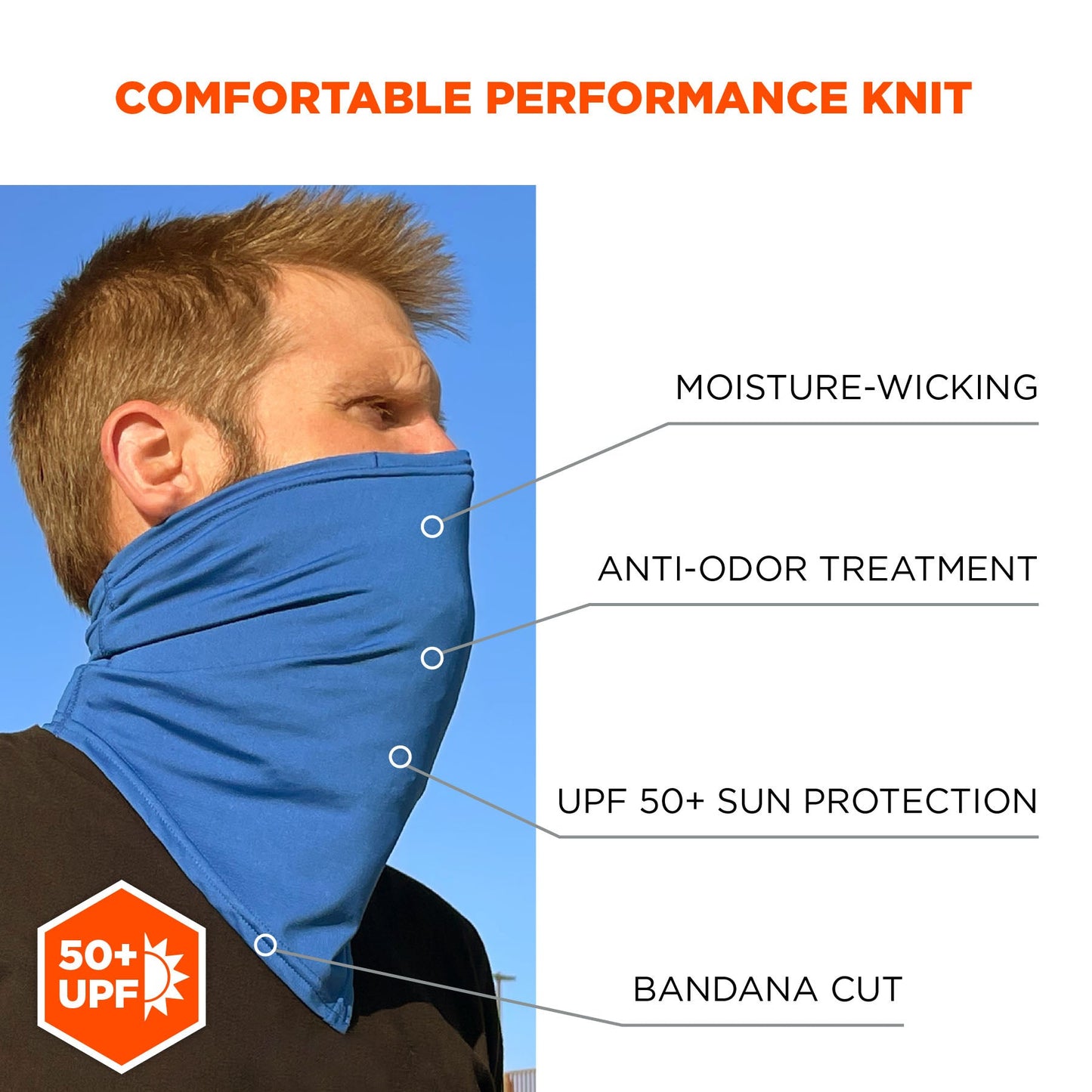 Blue Cooling Gaiters - Ergodyne - Neck Protection