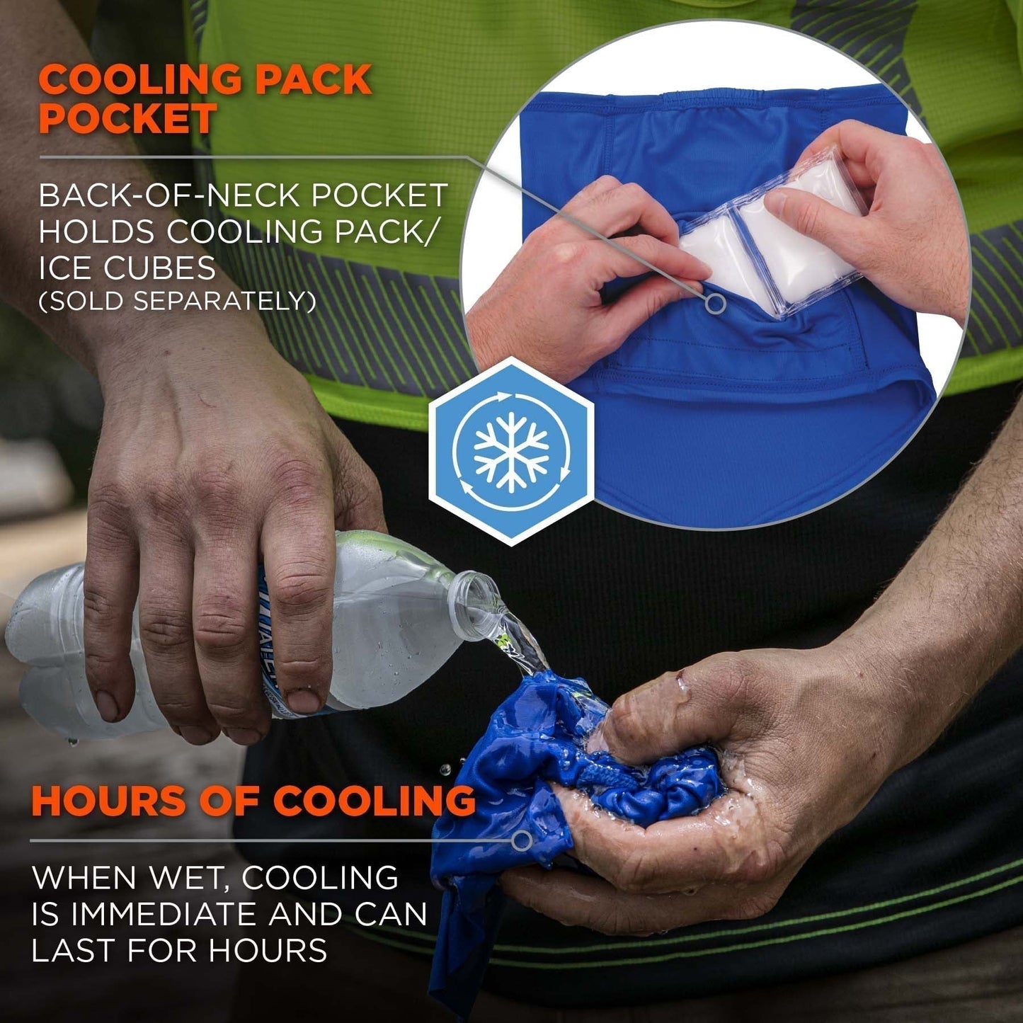 Blue Cooling Gaiters - Ergodyne - Neck Protection