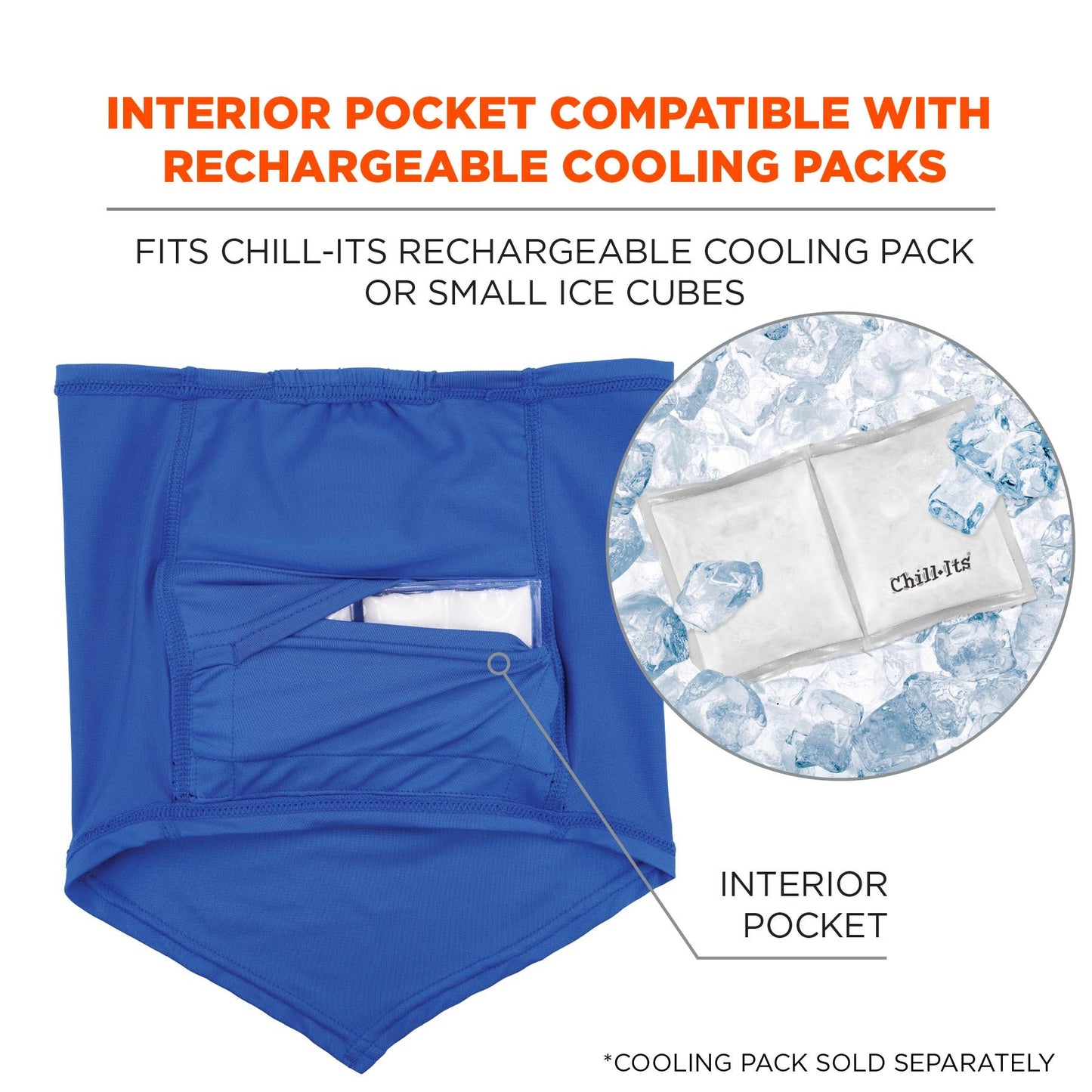 Blue Cooling Gaiters - Ergodyne - Neck Protection