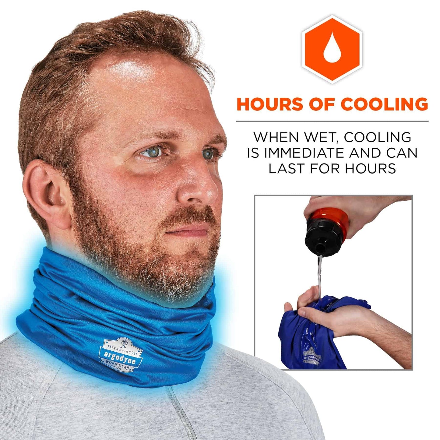Black Cooling Gaiters - Ergodyne - Evaporative Relief