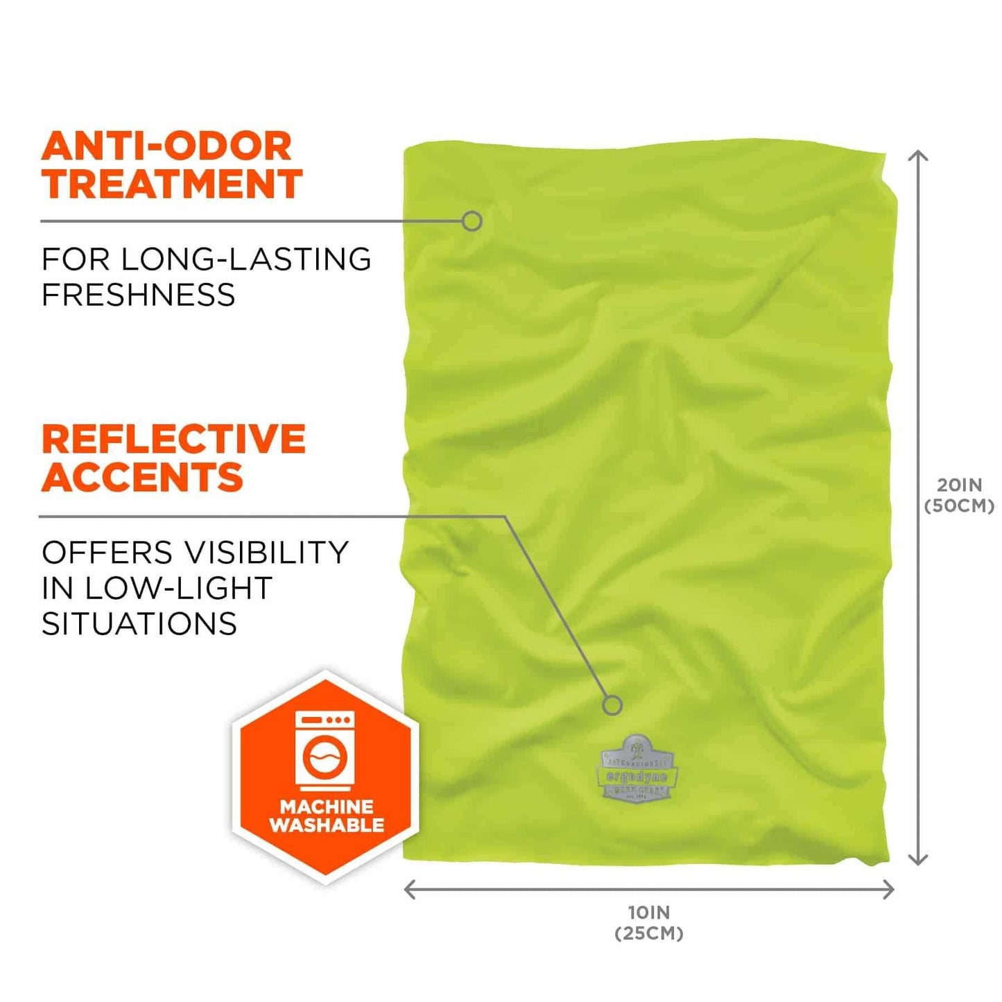Black Cooling Gaiters - Ergodyne - Evaporative Relief