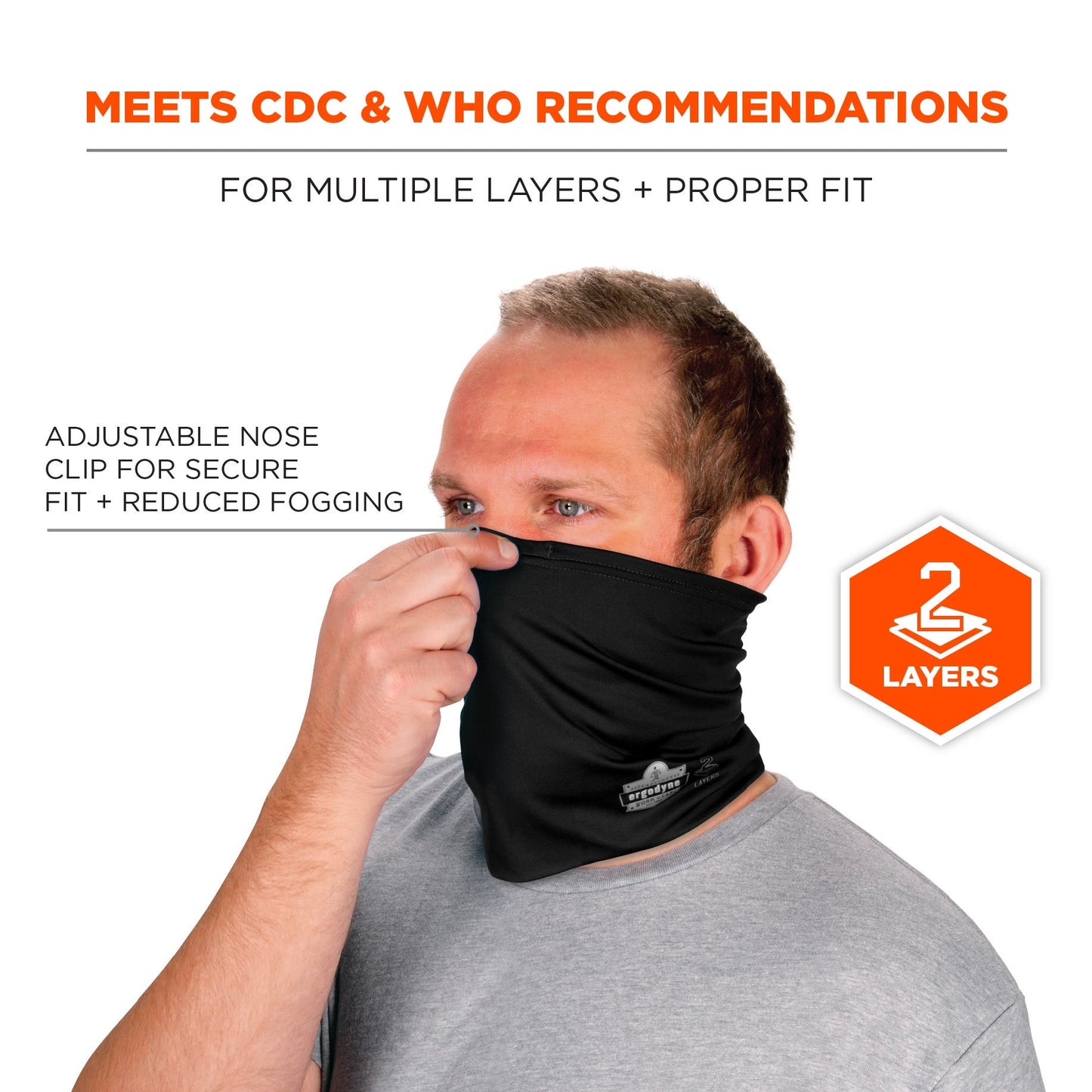 Black Cooling Gaiters - Ergodyne - Multi-Band Design