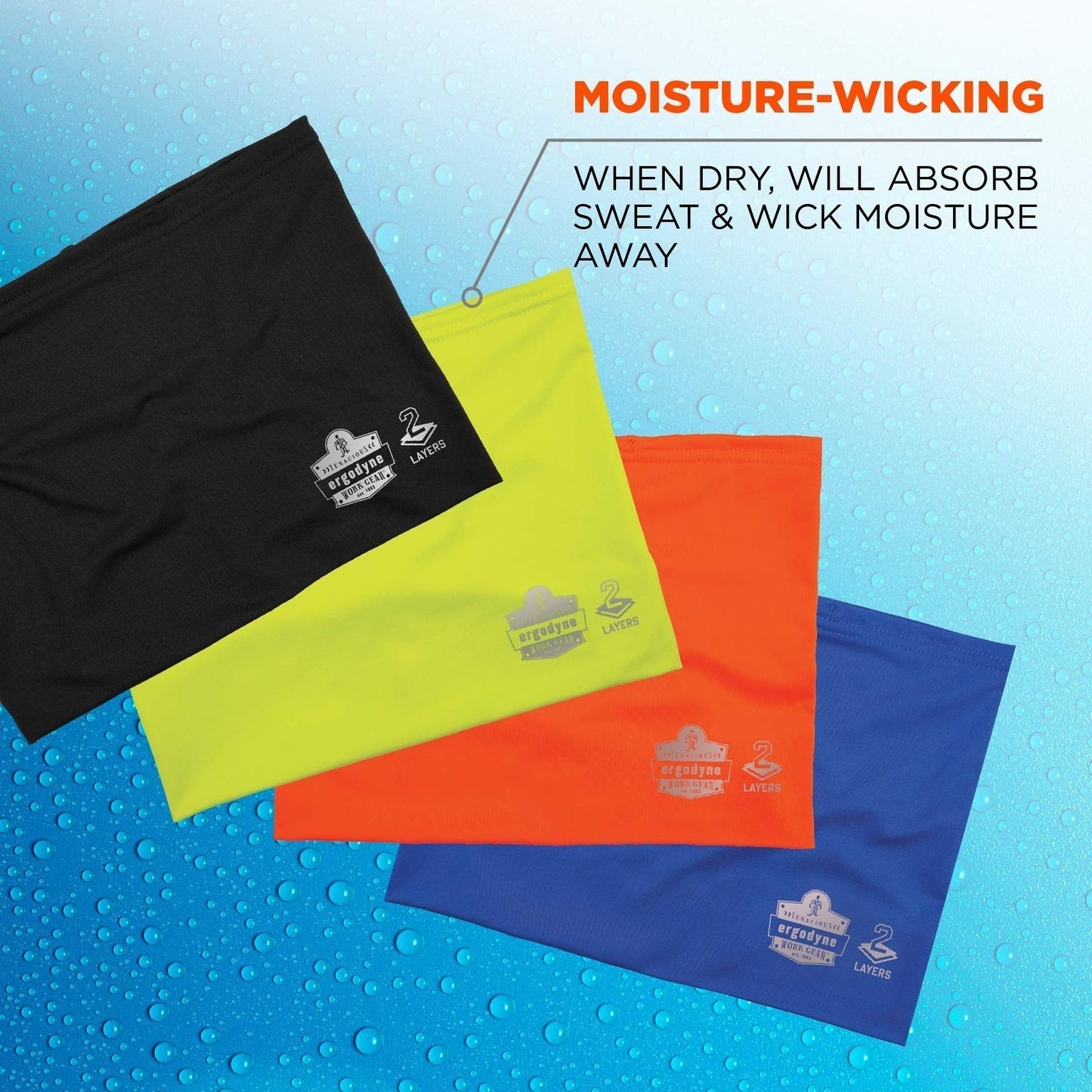 Black Cooling Gaiters - Ergodyne - Multi-Band Design
