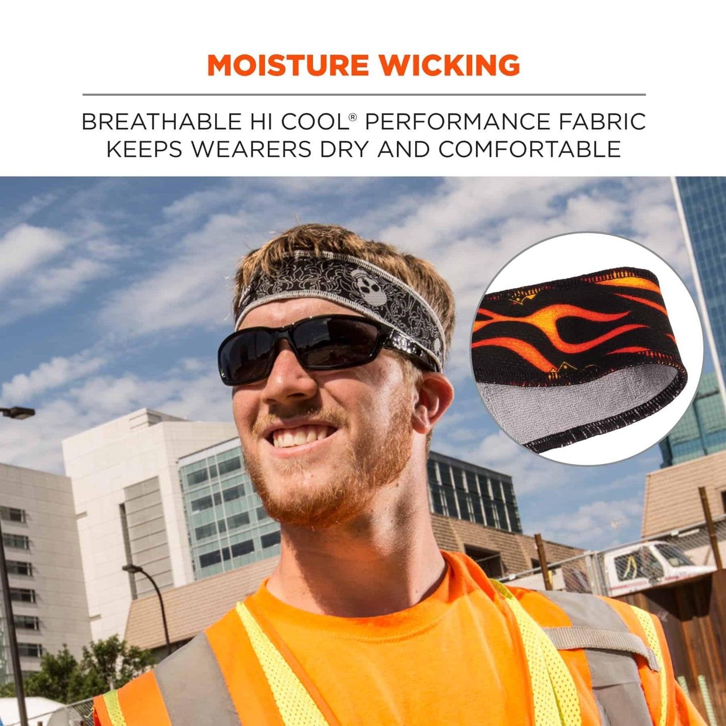 Skulls Sweatbands - Ergodyne - High-Performance Fabric