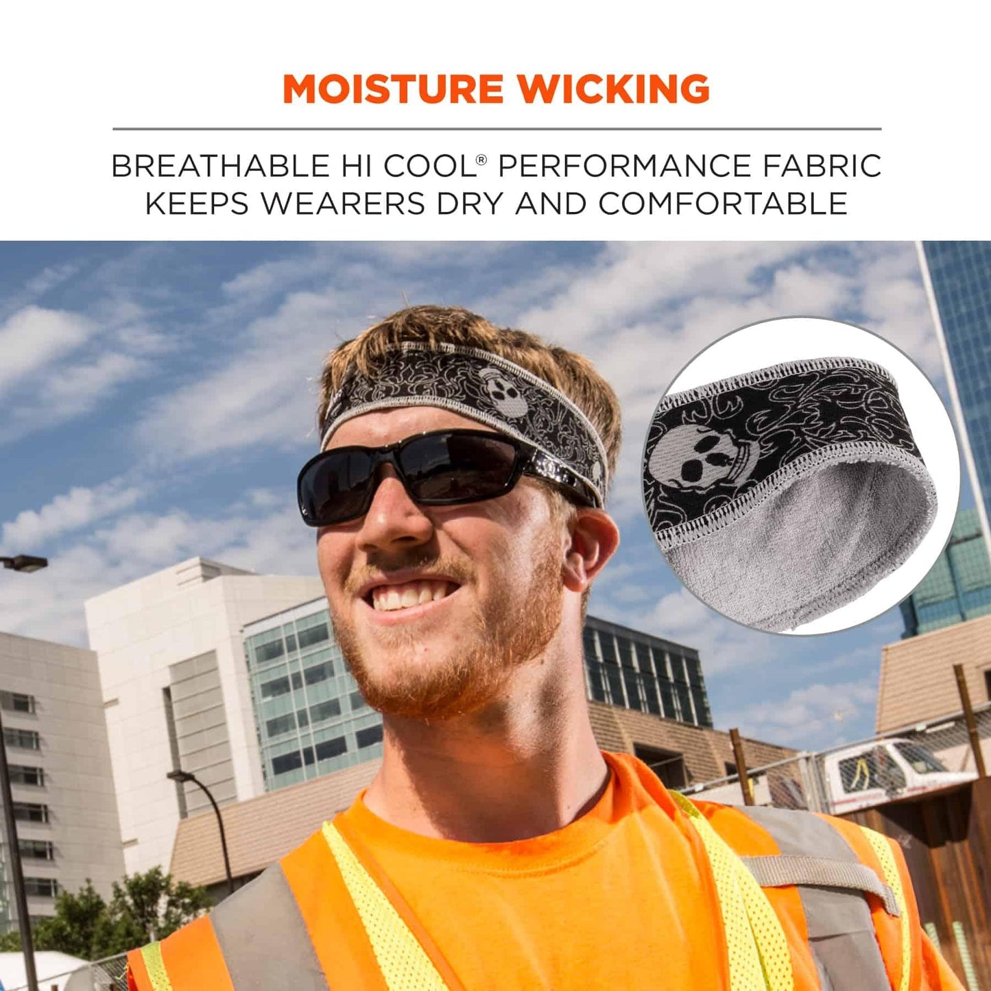 Skulls Sweatbands - Ergodyne - High-Performance Fabric