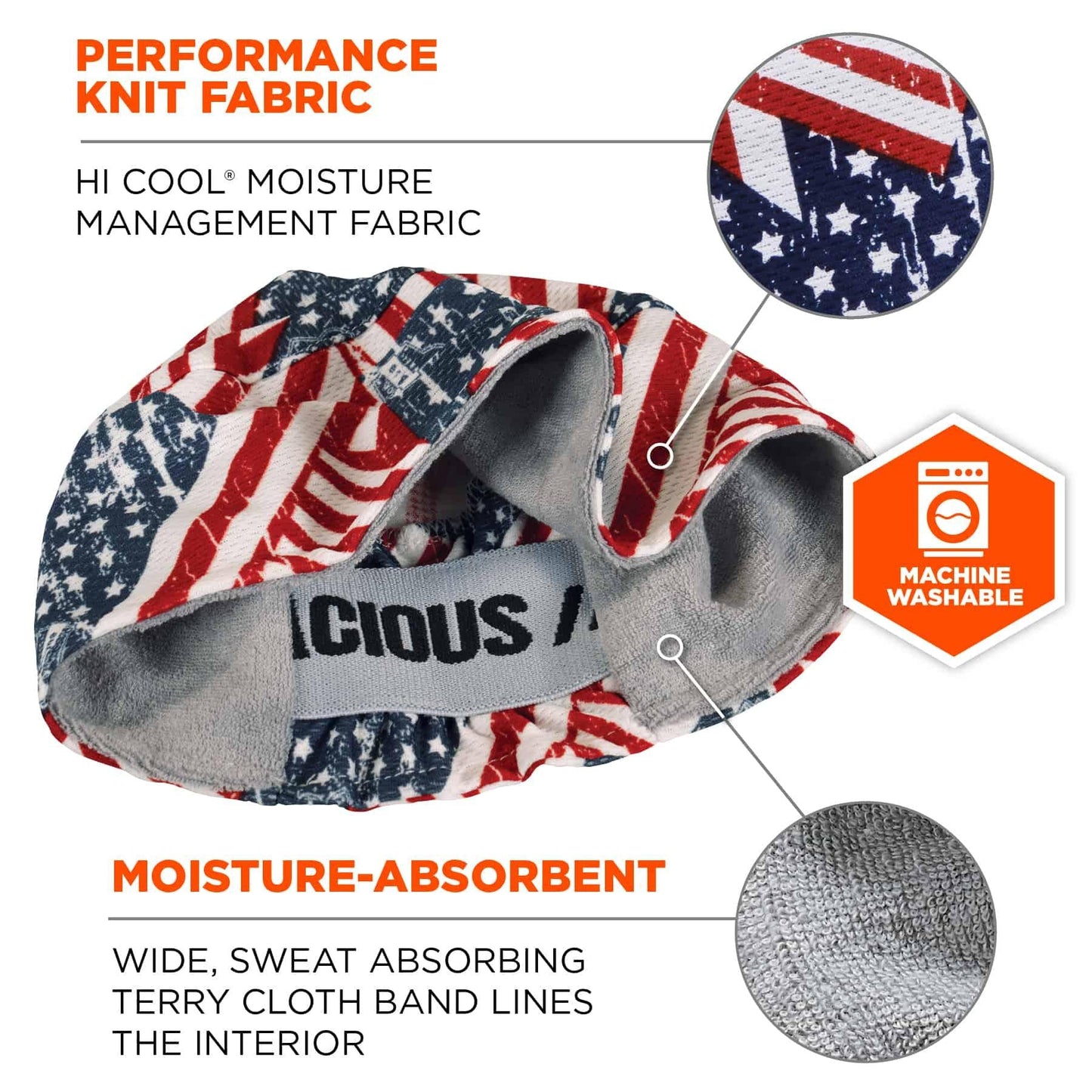 Skulls Skull Caps - Ergodyne - Moisture-Absorbent Cap