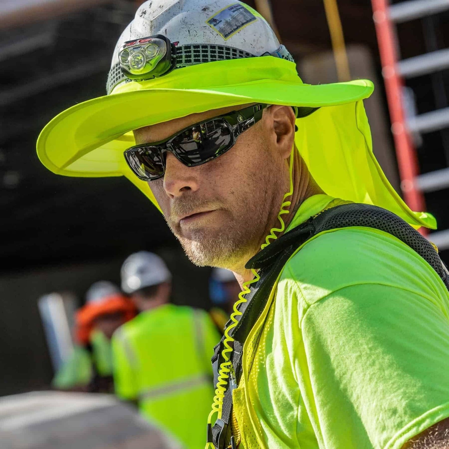 Yellow Hard Hat Shades - Ergodyne - Lightweight Protection