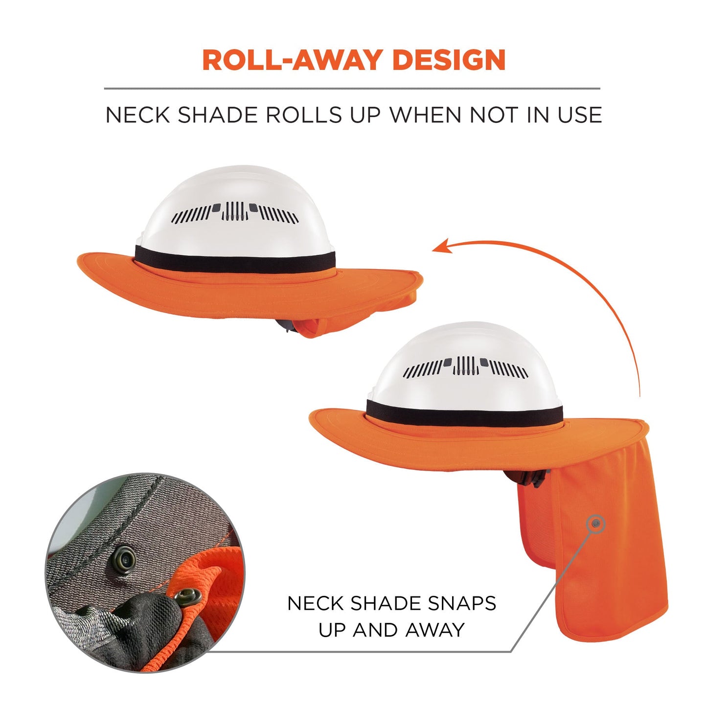 Lime Neck Shades - Ergodyne - Universal Hard Hat Brim