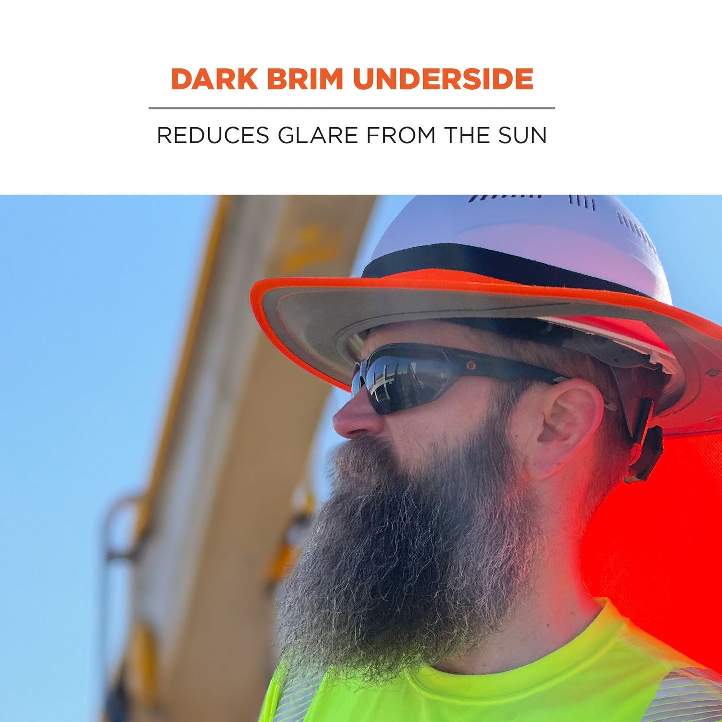 Lime Neck Shades - Ergodyne - Universal Hard Hat Brim