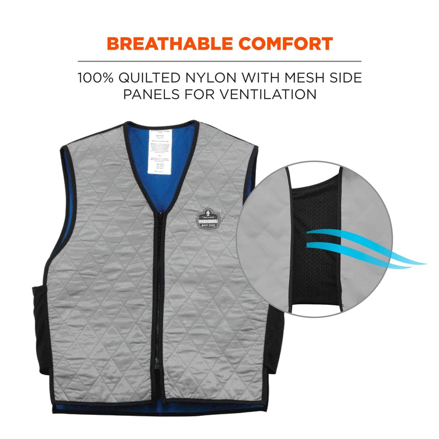 Gray Cooling Vest - Ergodyne - Lightweight Fabric