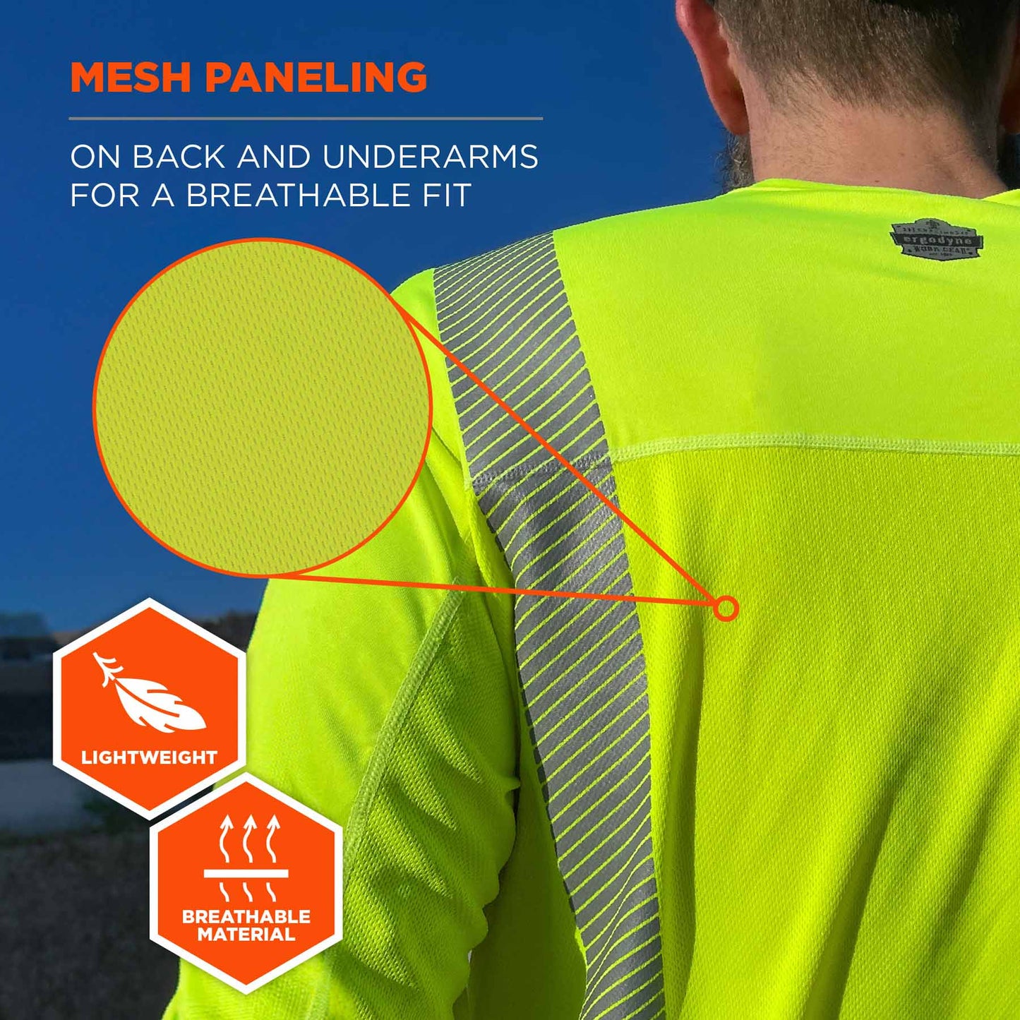 Yellow/Lime Safety Shirt - Ergodyne - Cooling Comfort