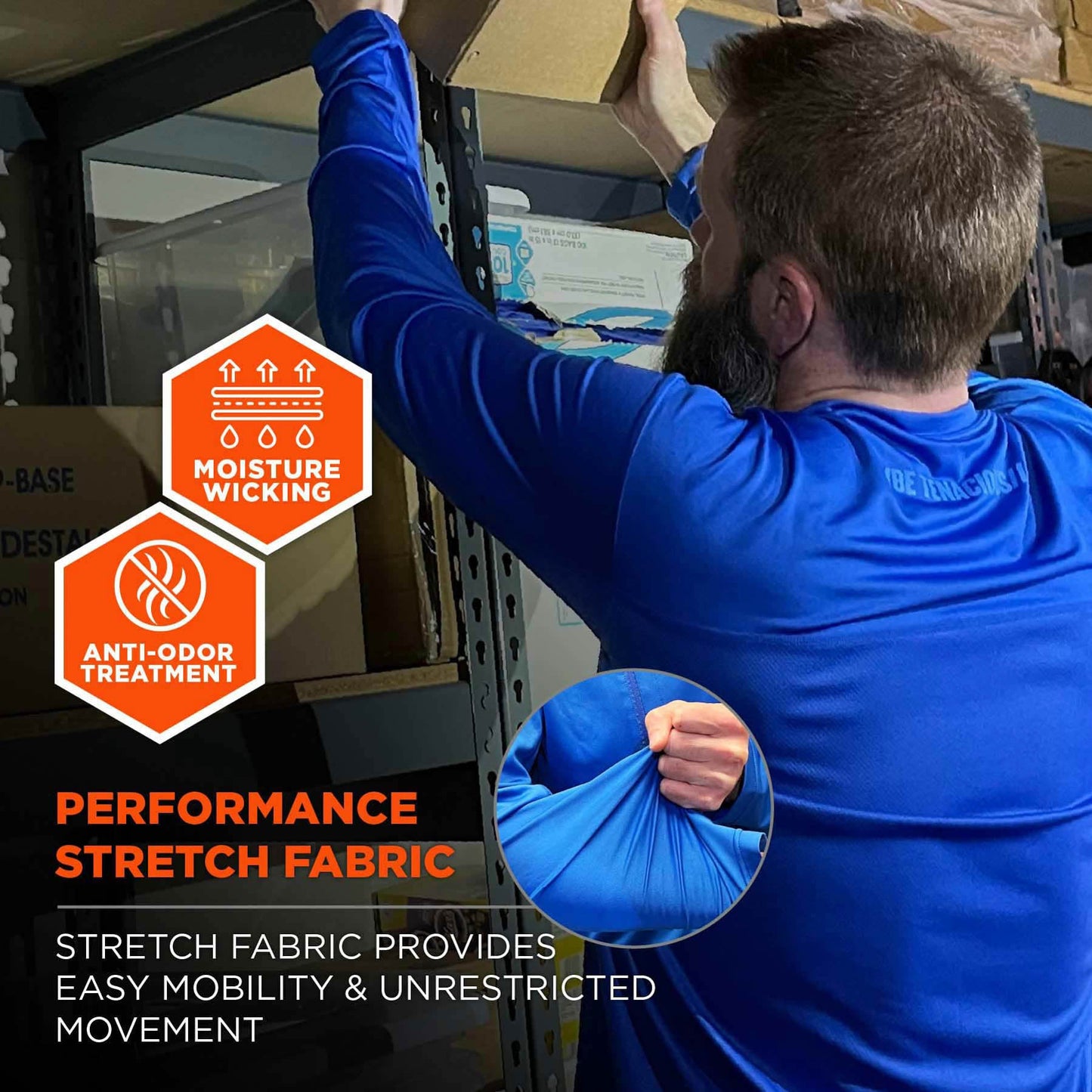 Blue Cooling Shirt - Ergodyne - UV Protection