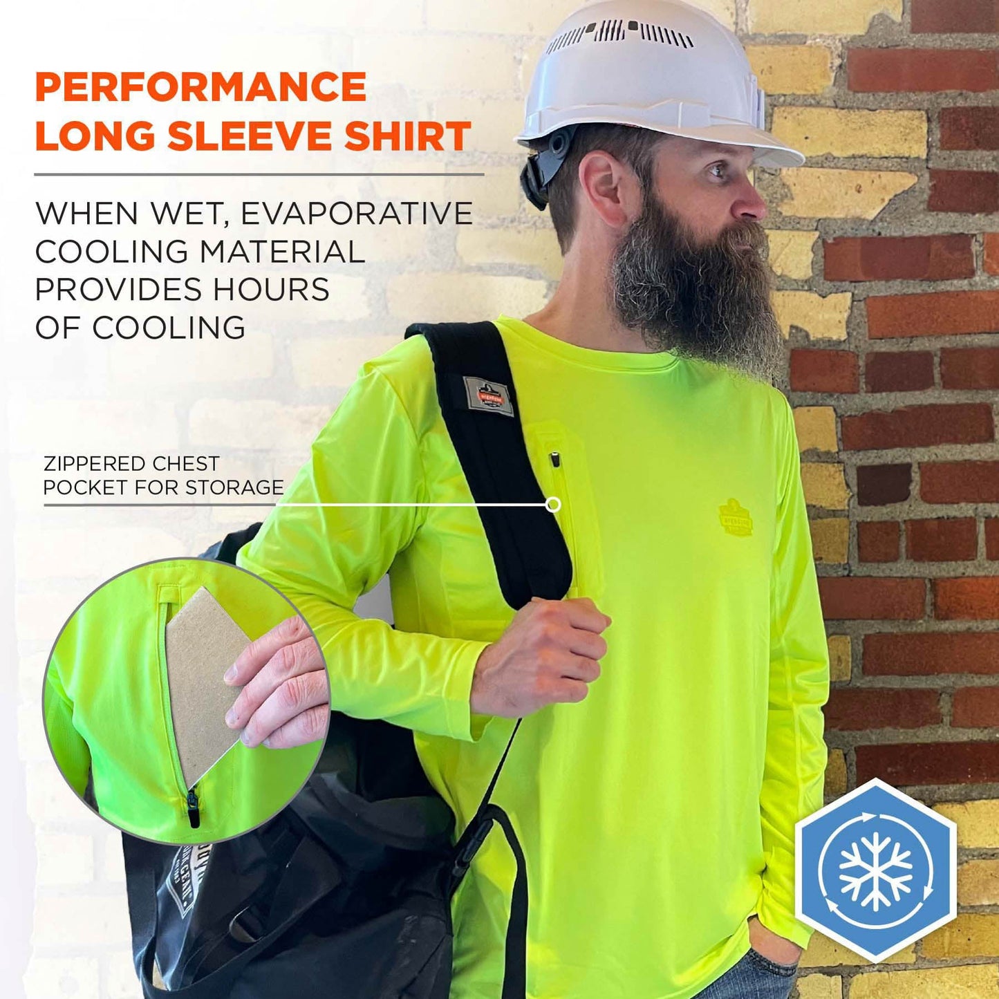 Blue Cooling Shirt - Ergodyne - UV Protection