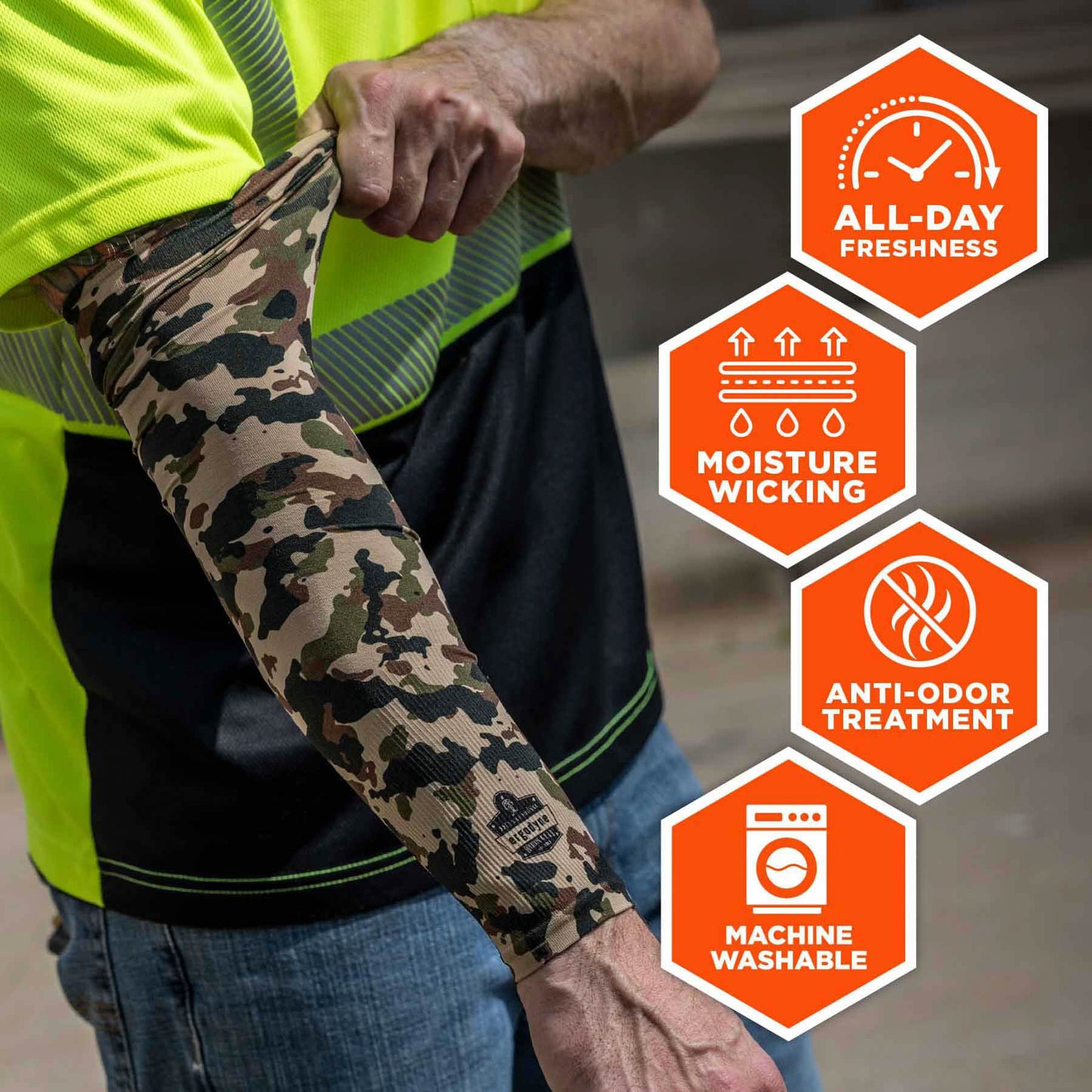 American Flag Sleeves - Ergodyne - Moisture-Wicking