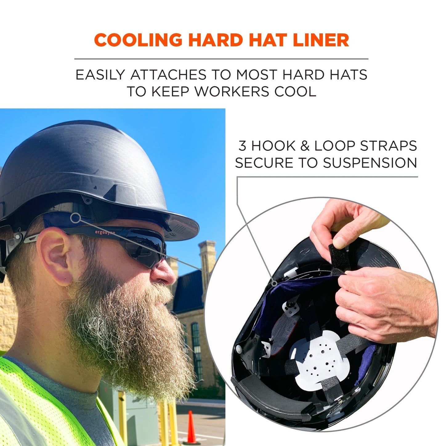 Blue Cooling Pad - Ergodyne - Evaporative Style