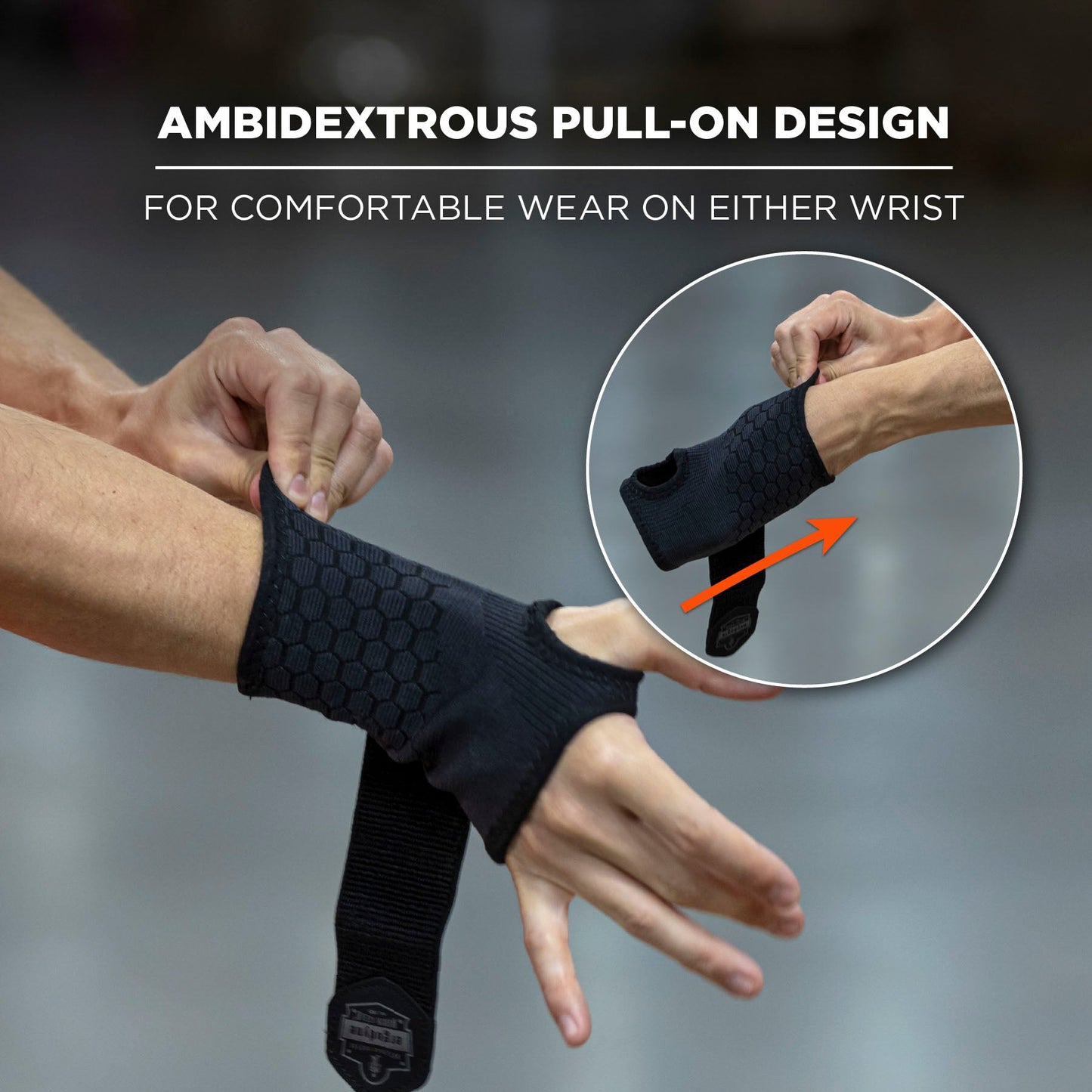 Black Wrist Wrap - Ergodyne - Comfortable Support Sleeve