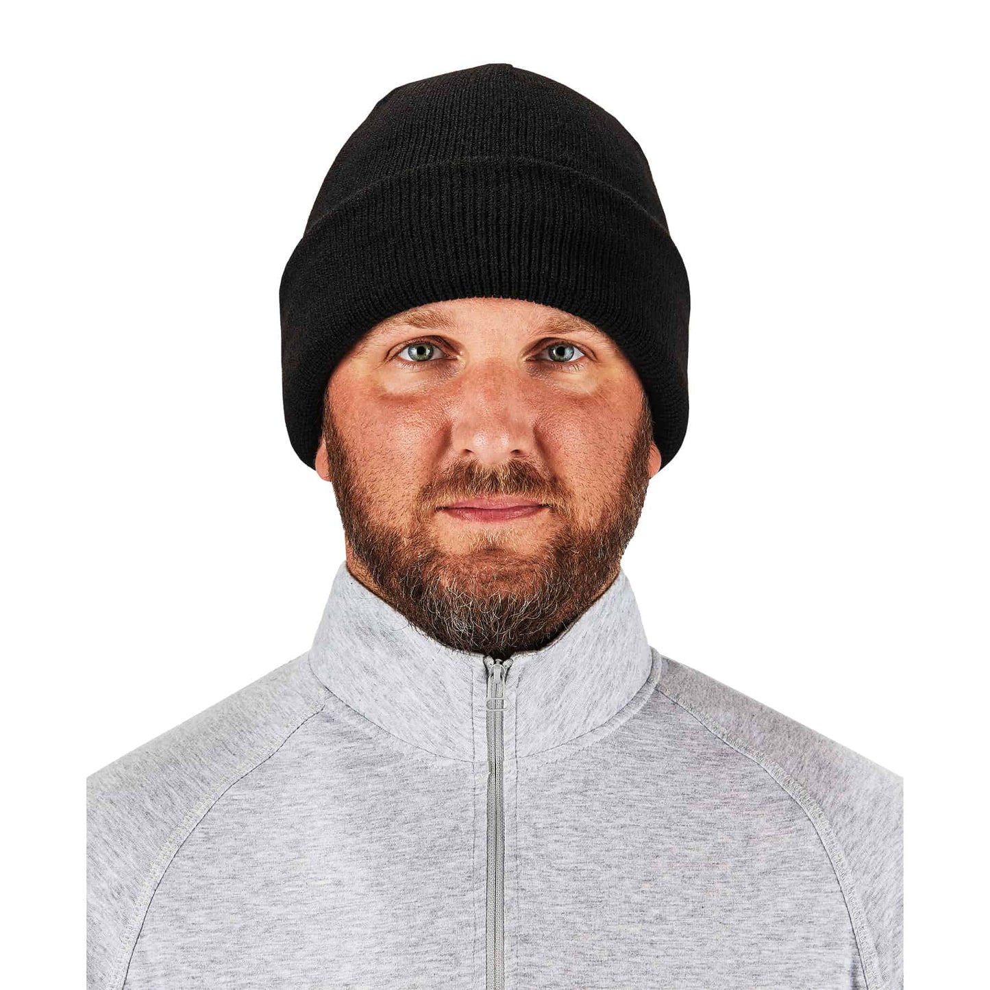 Black Knit Cap - Ergodyne - Warm Ribbed Beanie Hat