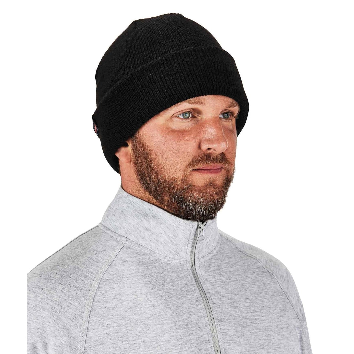 Black Knit Cap - Ergodyne - Warm Ribbed Beanie
