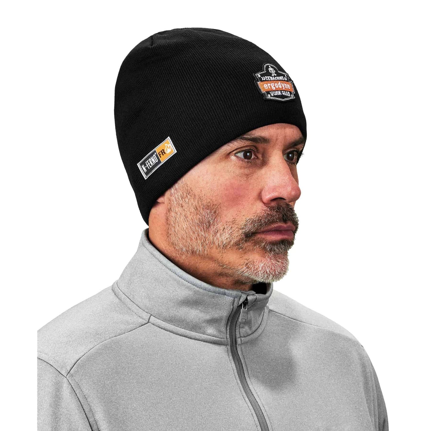 Black Knit Cap - Ergodyne - Cozy Modacrylic Fabric