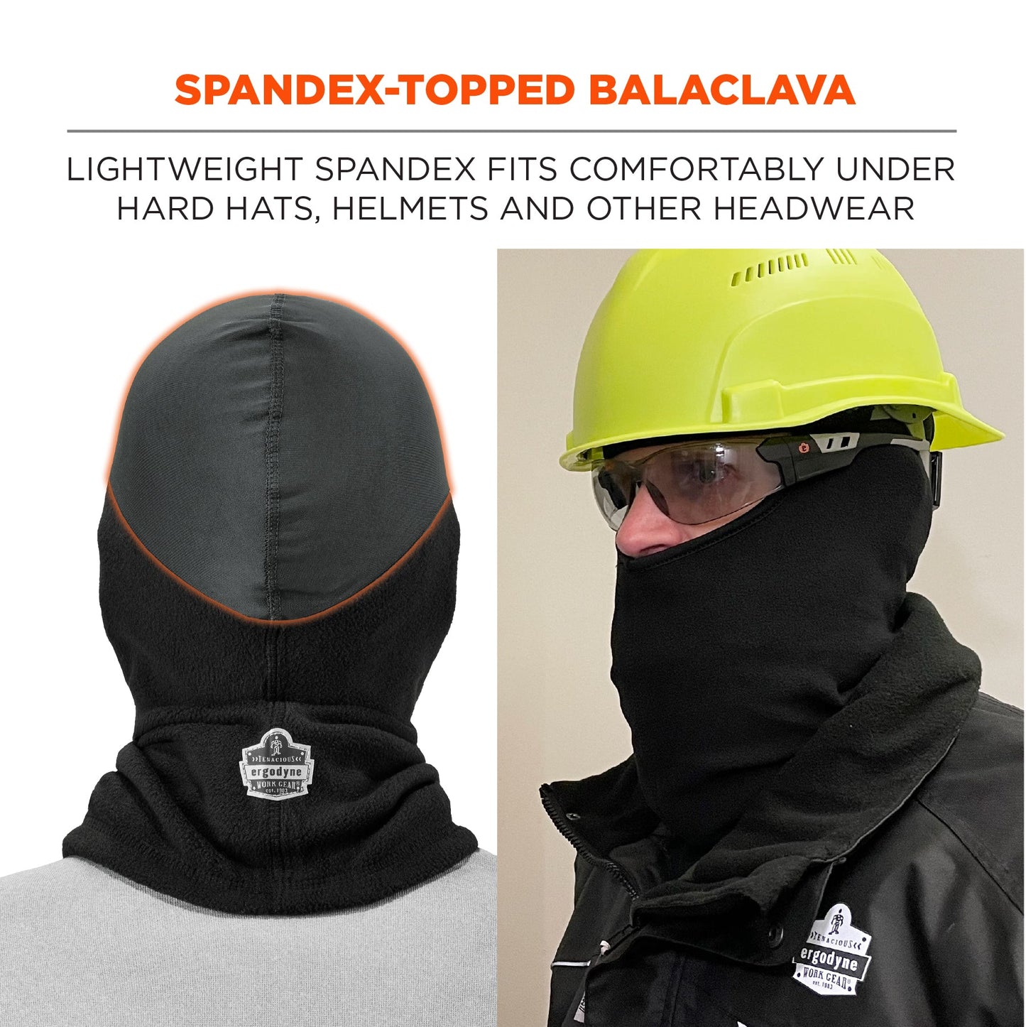 Black Balaclavas - Ergodyne - Fleece Comfort Mask