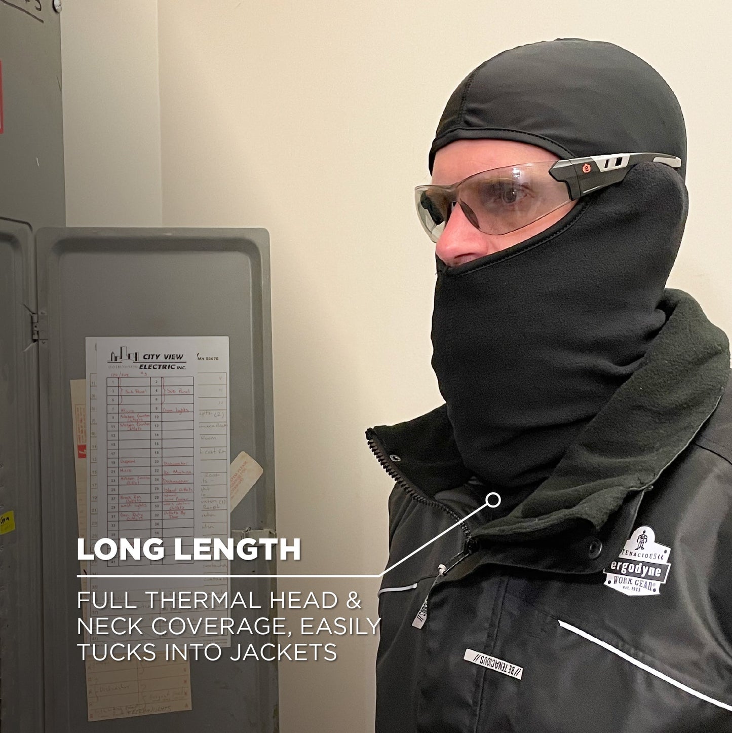 Black Balaclavas - Ergodyne - Fleece Comfort Mask