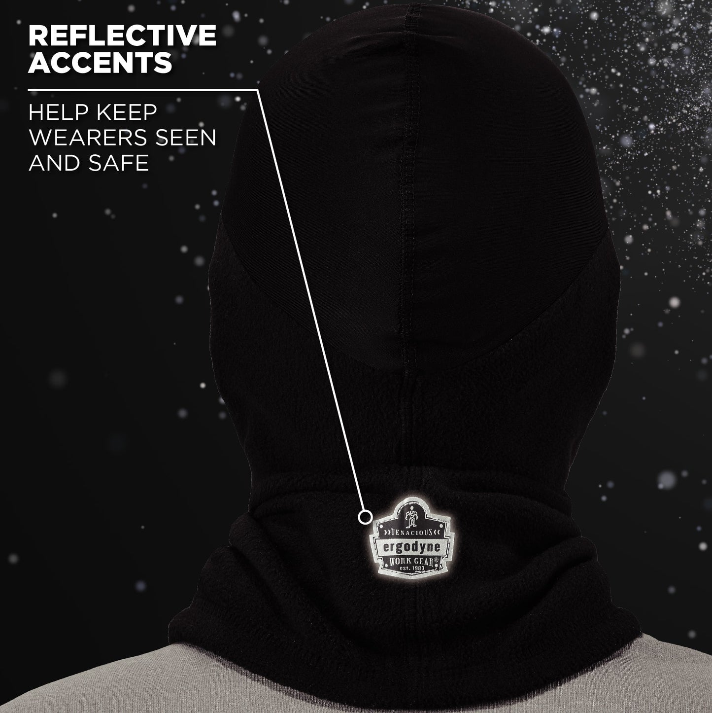 Black Balaclavas - Ergodyne - Fleece Comfort Mask