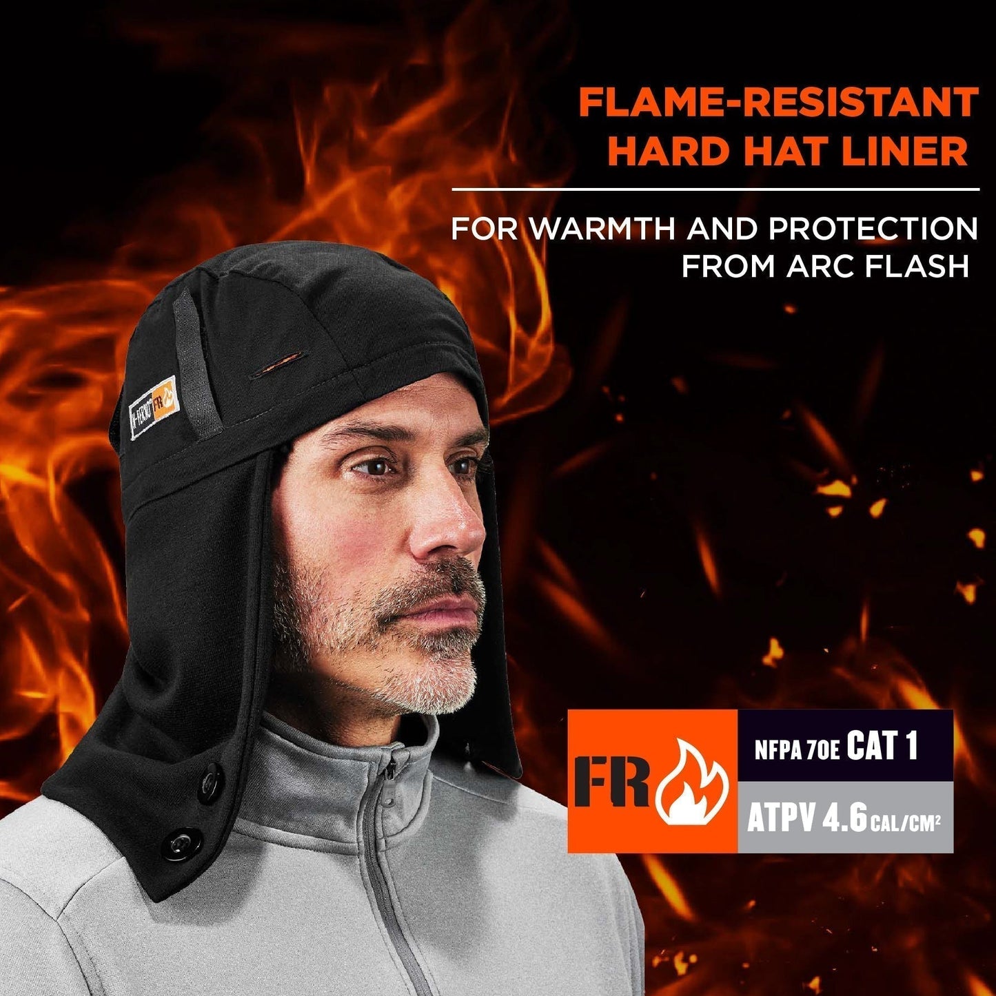 Zipper Removal Winter Liners - Ergodyne - Durable FR Cap