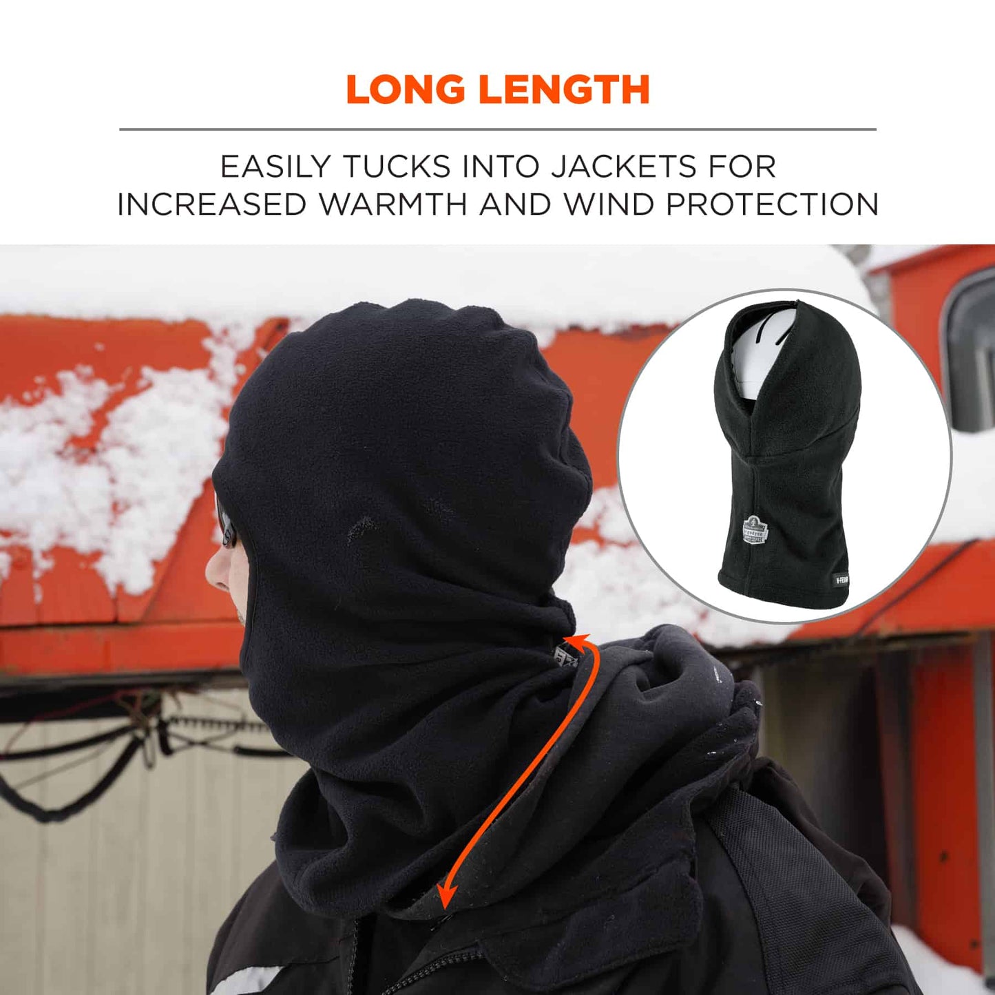 Black Balaclavas - Ergodyne - Warm Fleece Mask